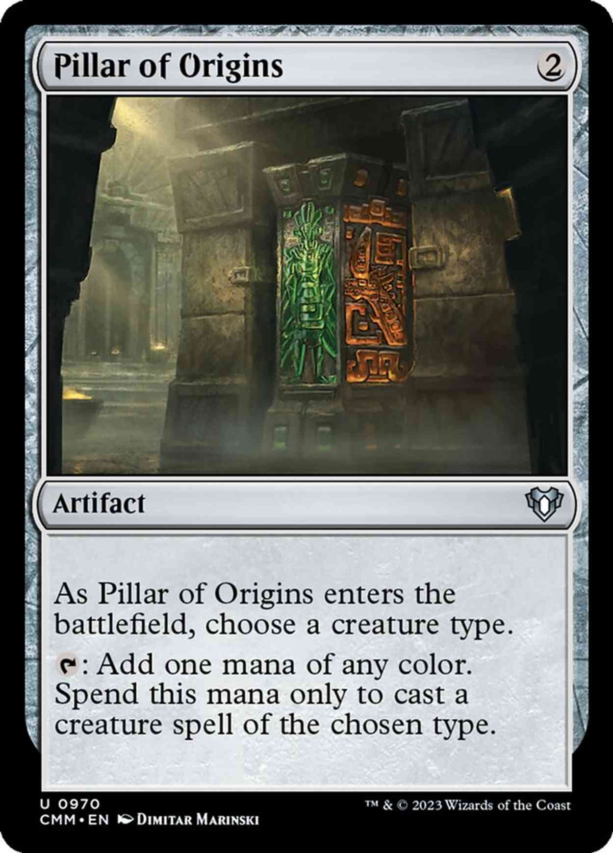 Pillar of Origins magic card front