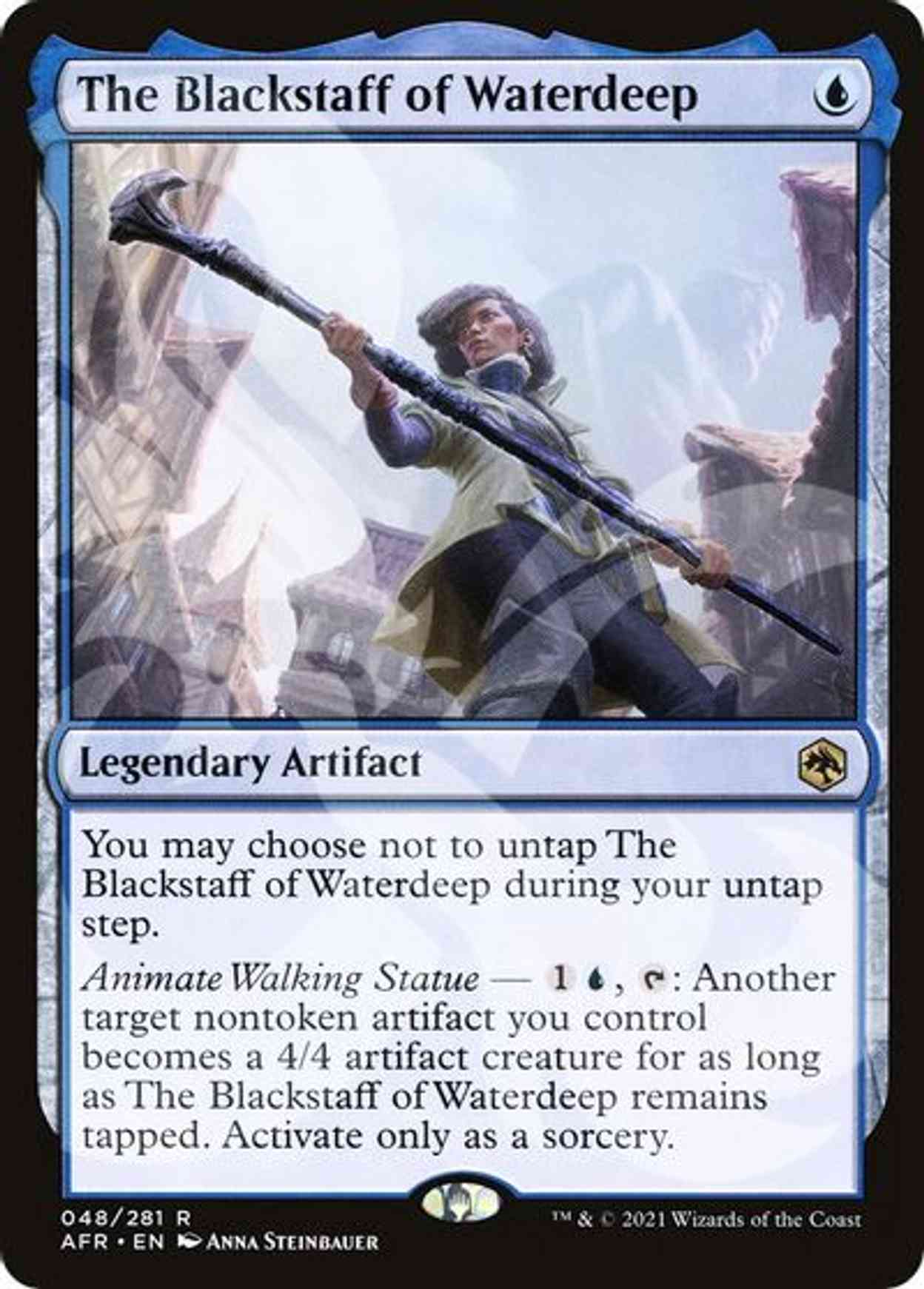 The Blackstaff of Waterdeep magic card front