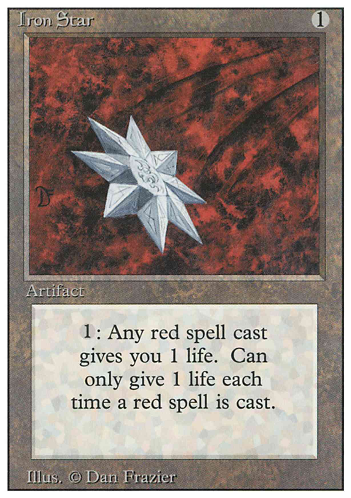 Iron Star magic card front