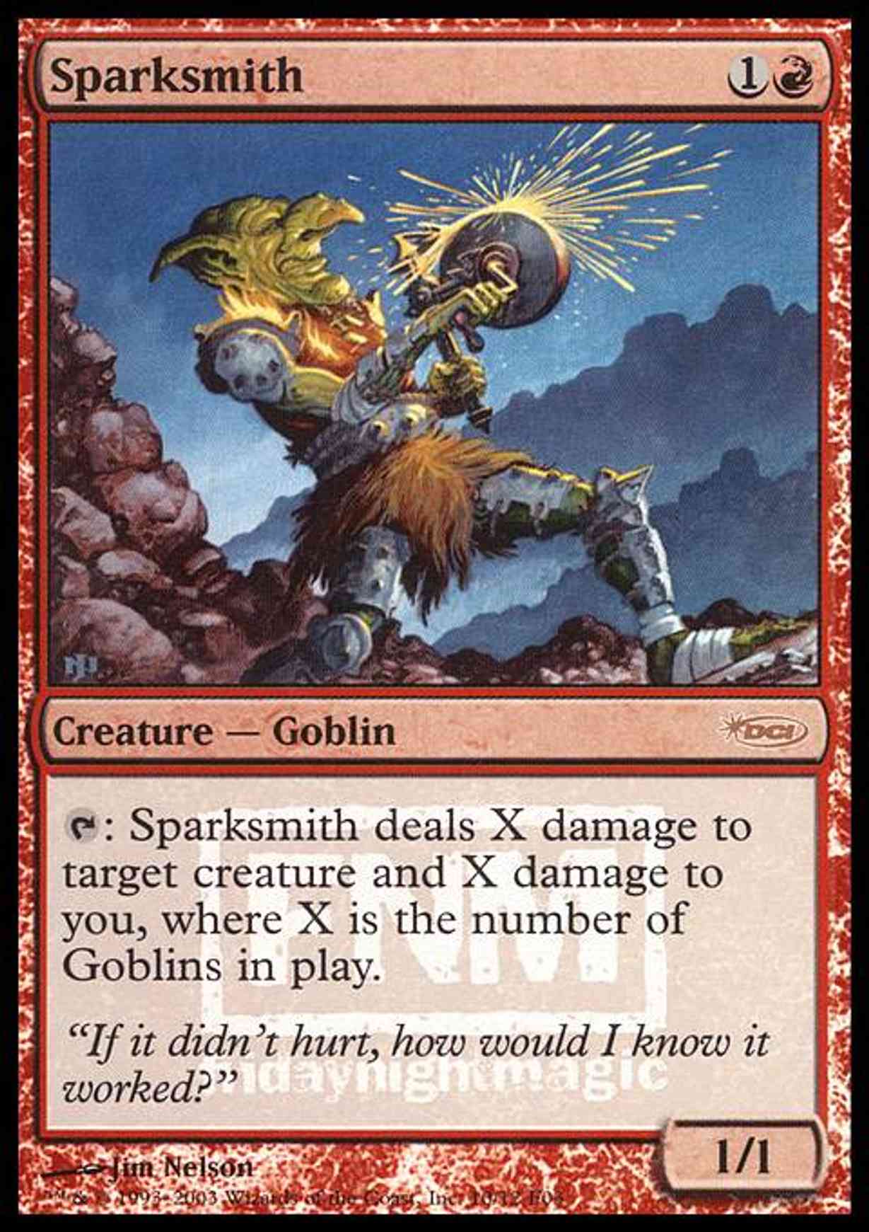 Sparksmith magic card front