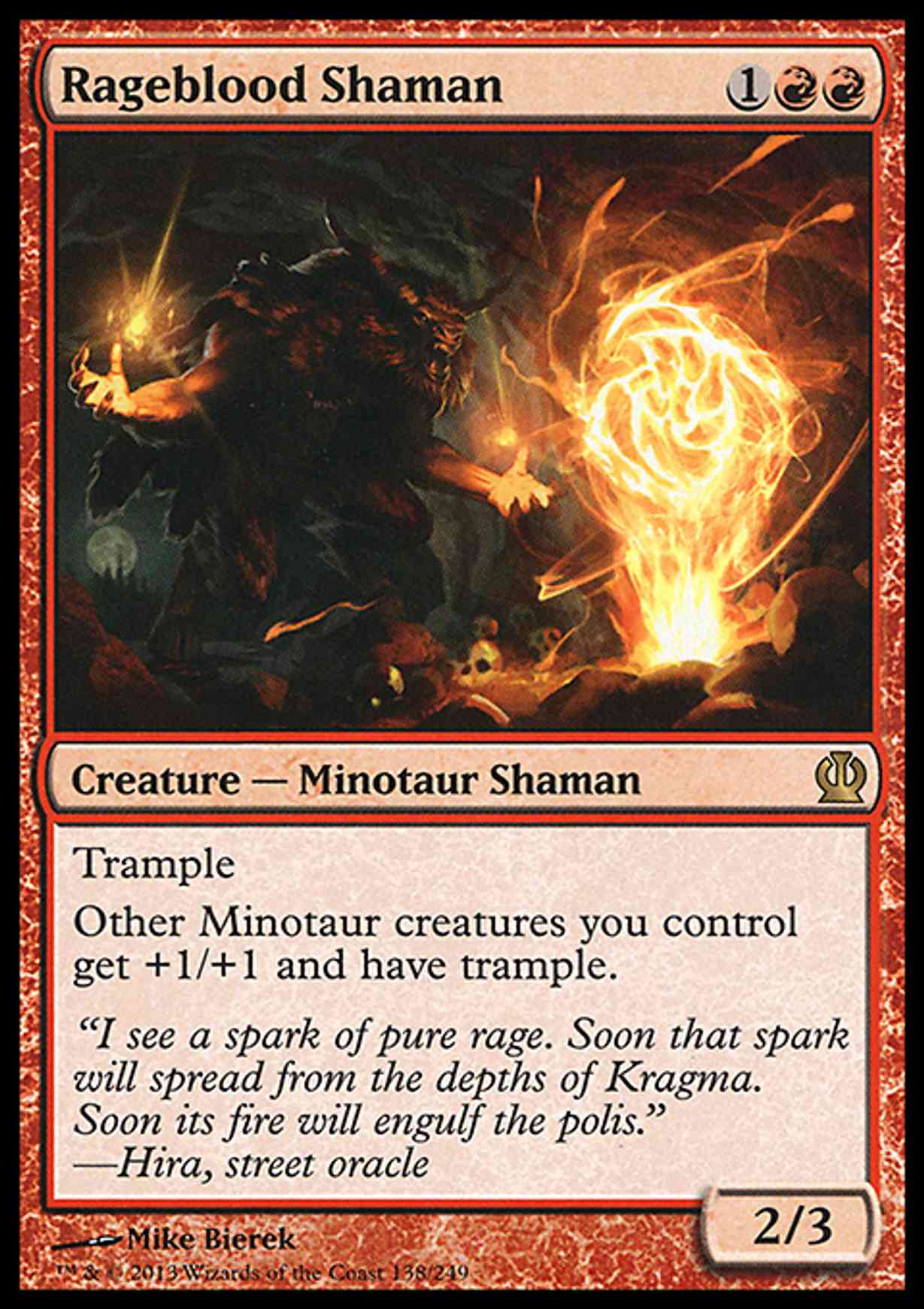 Rageblood Shaman magic card front