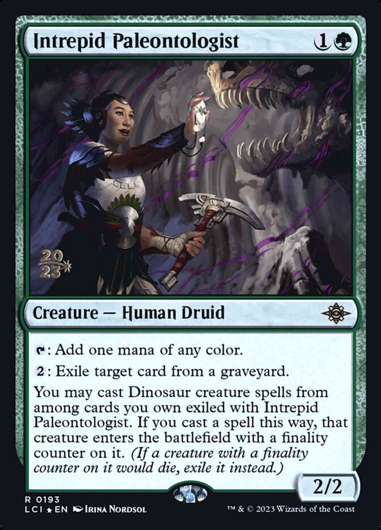 Intrepid Paleontologist magic card front