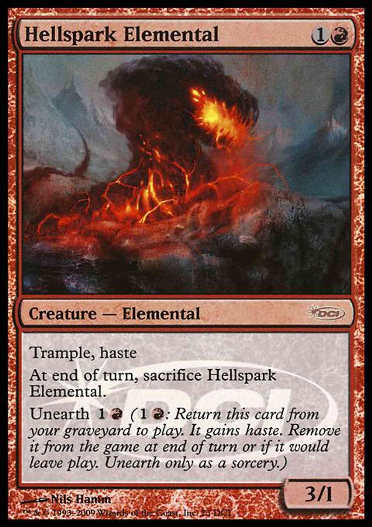 Hellspark Elemental magic card front