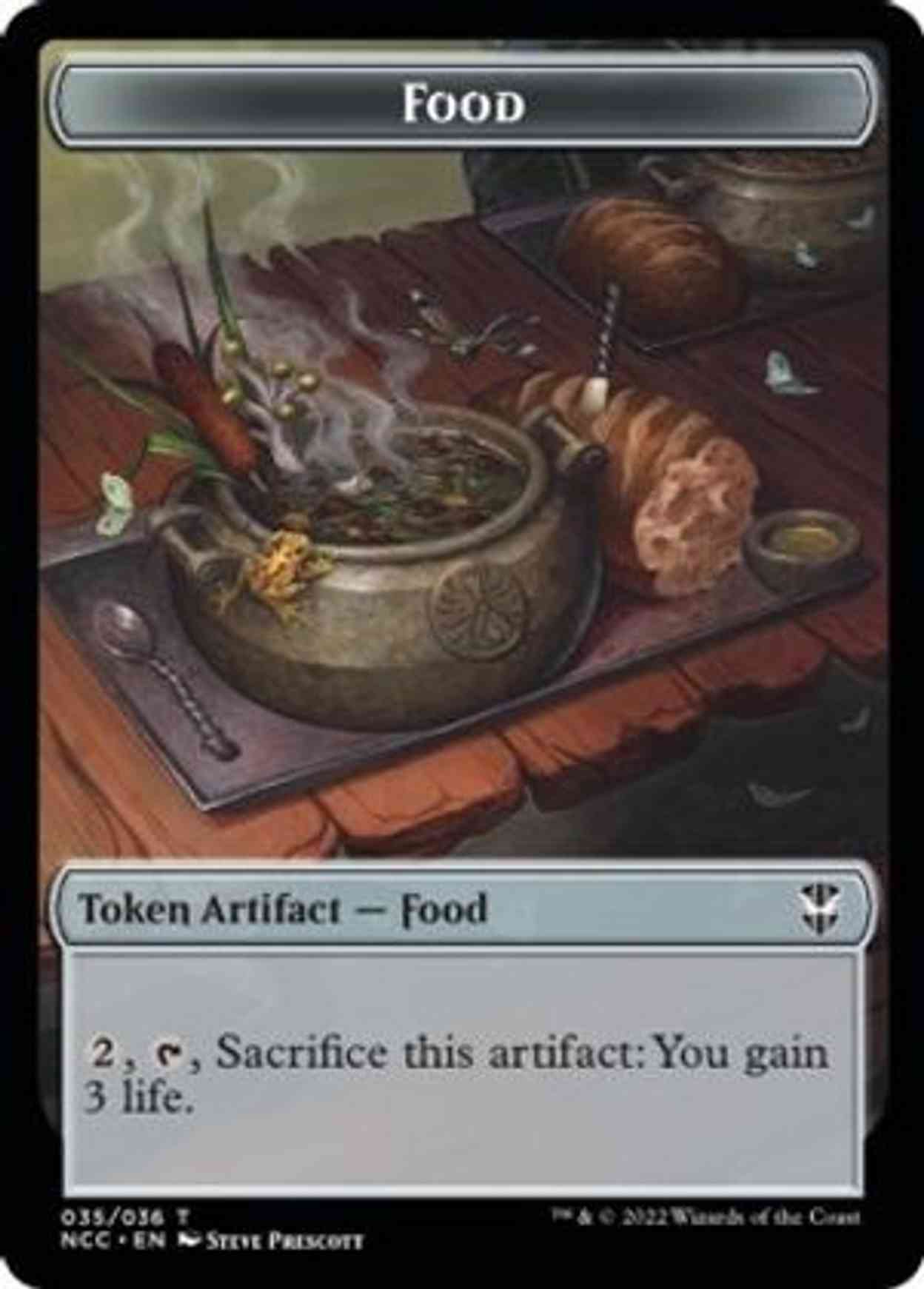 Food // Citizen Double-sided Token magic card front