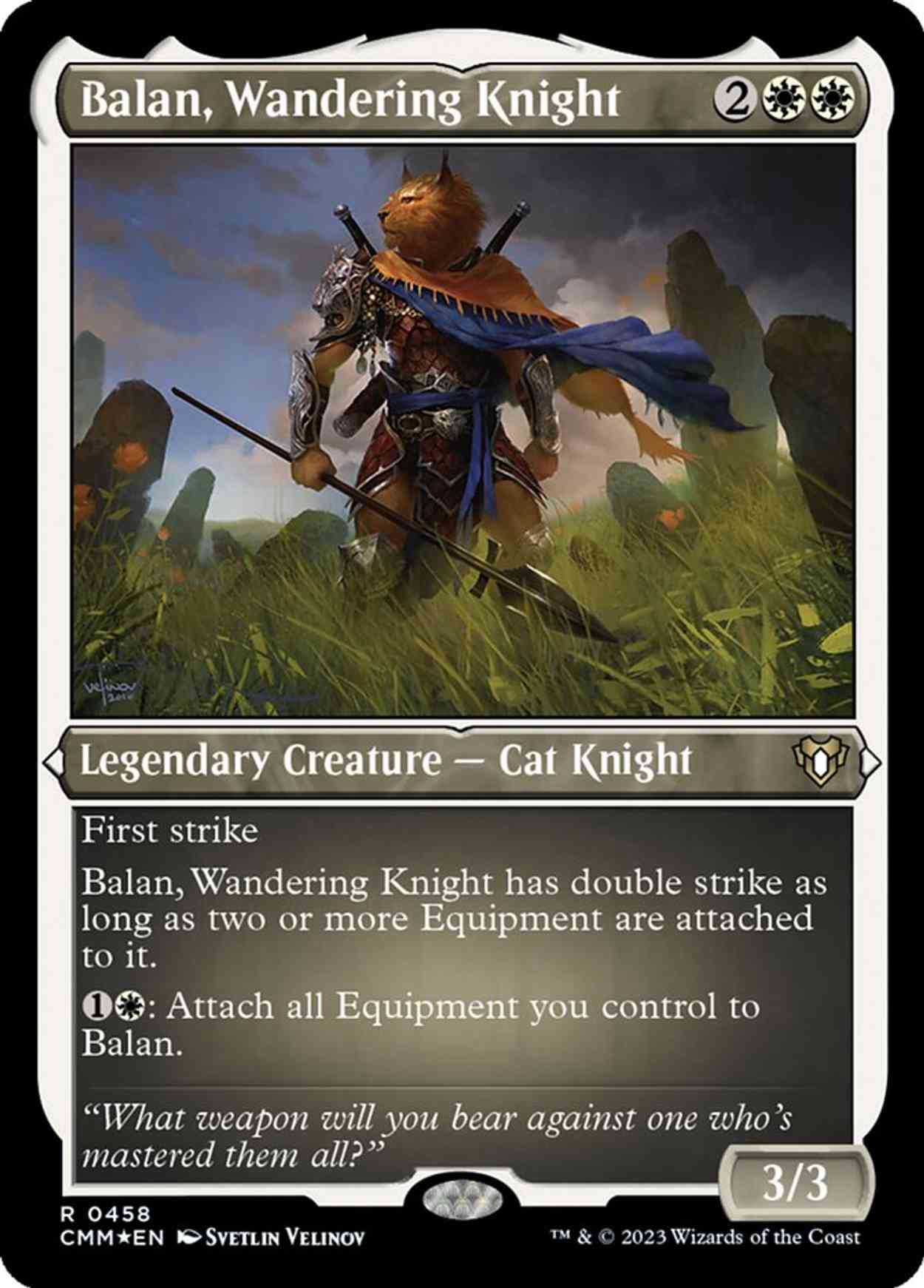 Balan, Wandering Knight (Foil Etched) magic card front