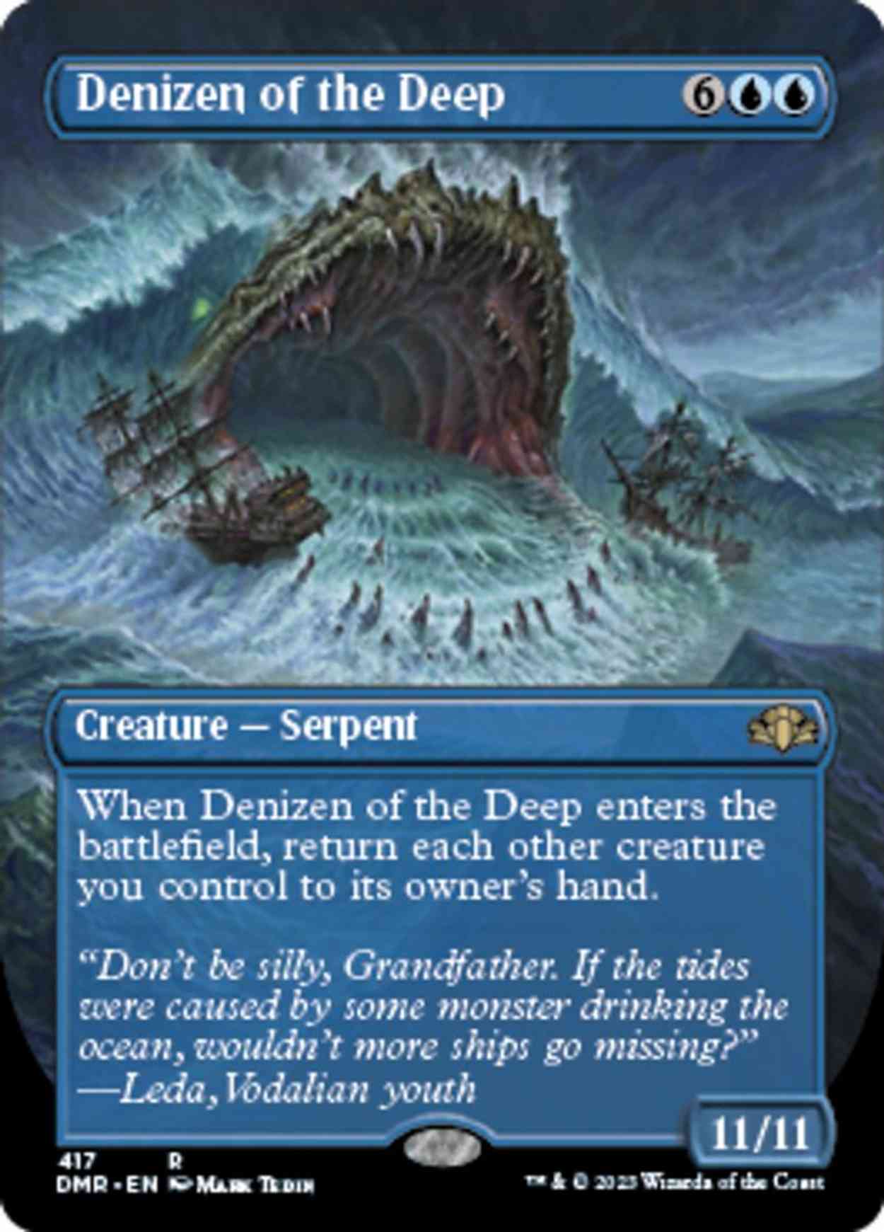 Denizen of the Deep (Borderless) magic card front