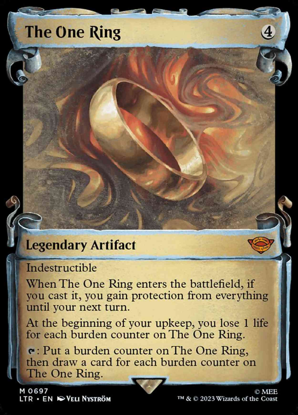 The One Ring (Showcase Scrolls) magic card front
