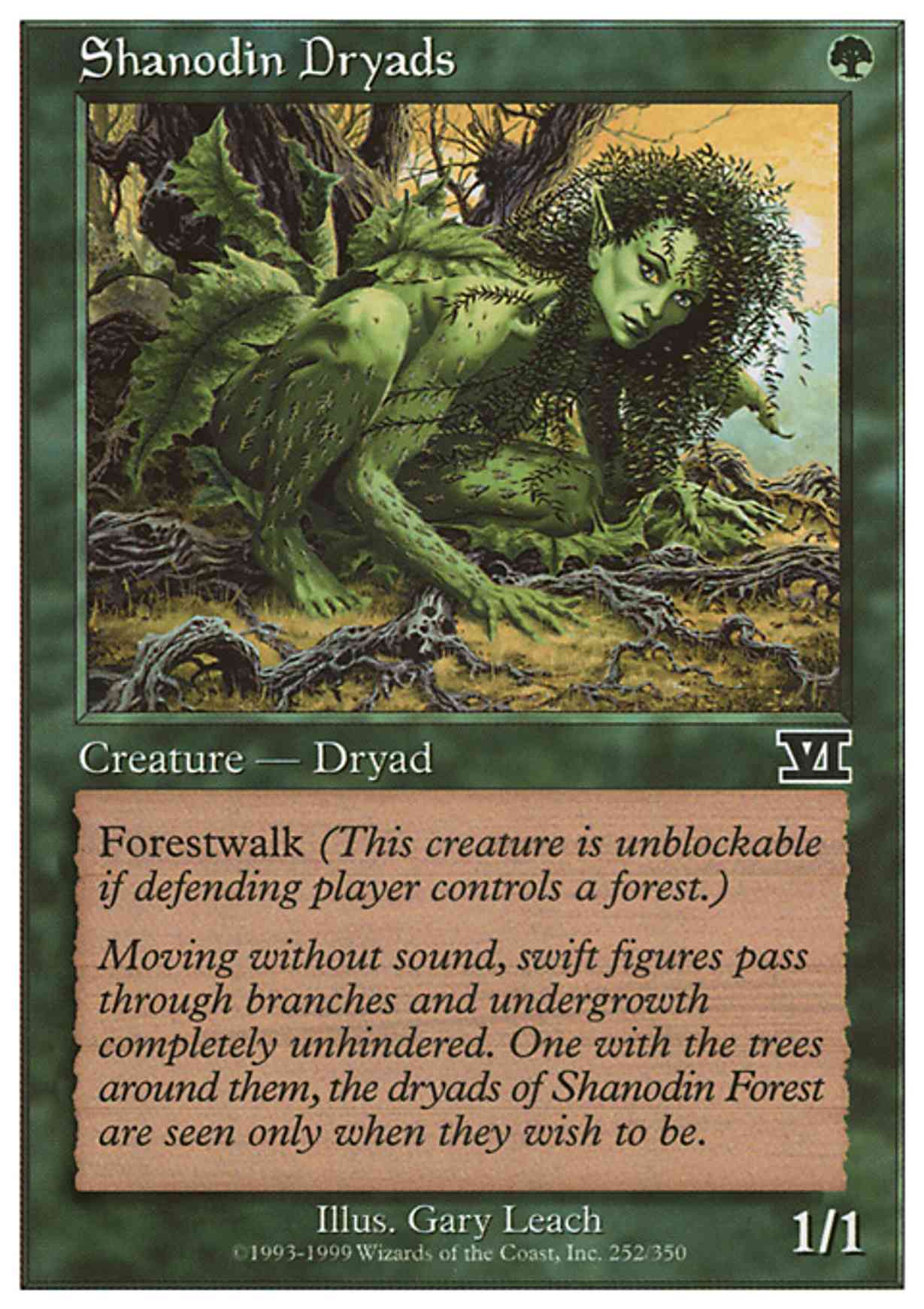Shanodin Dryads magic card front