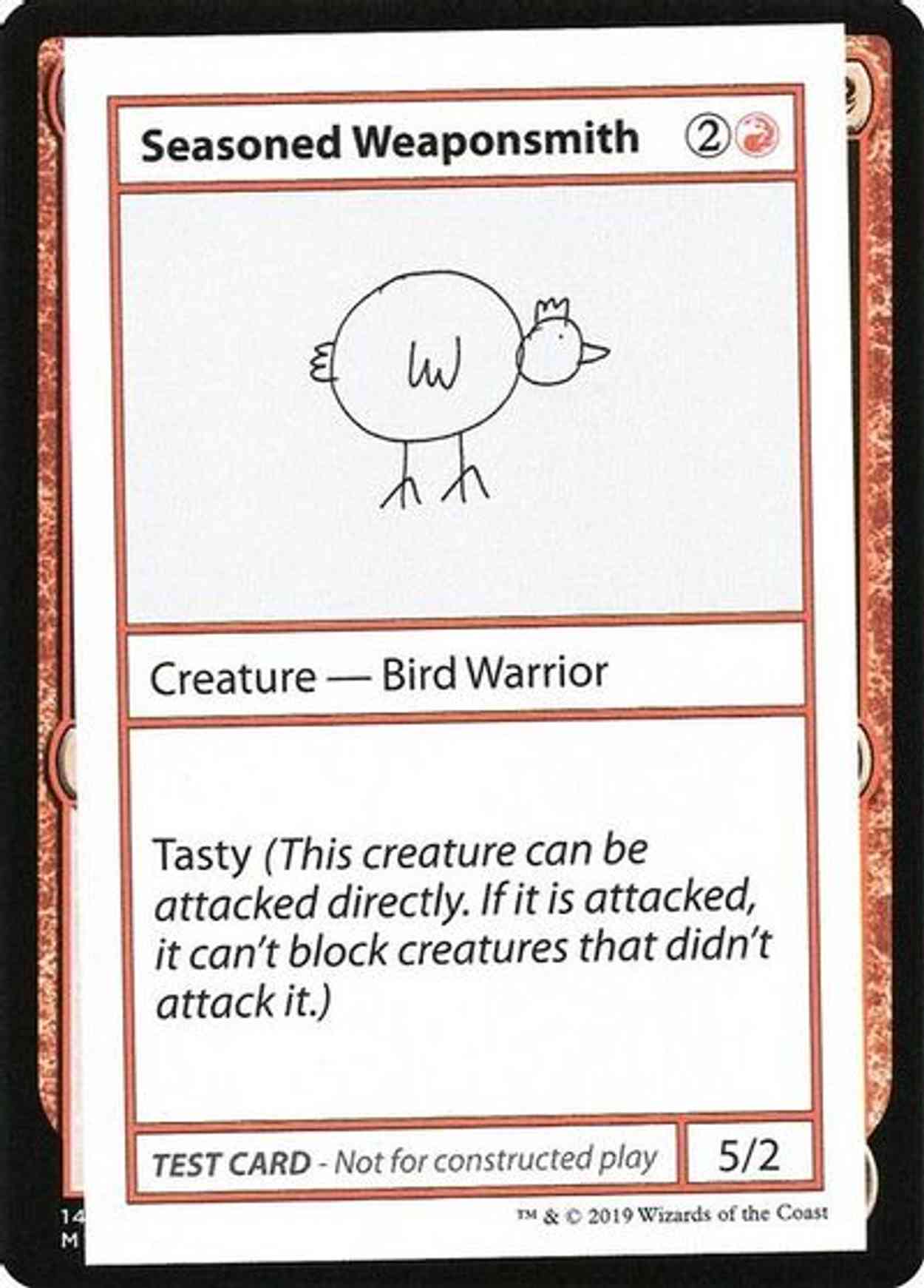Seasoned Weaponsmith (No PW Symbol) magic card front