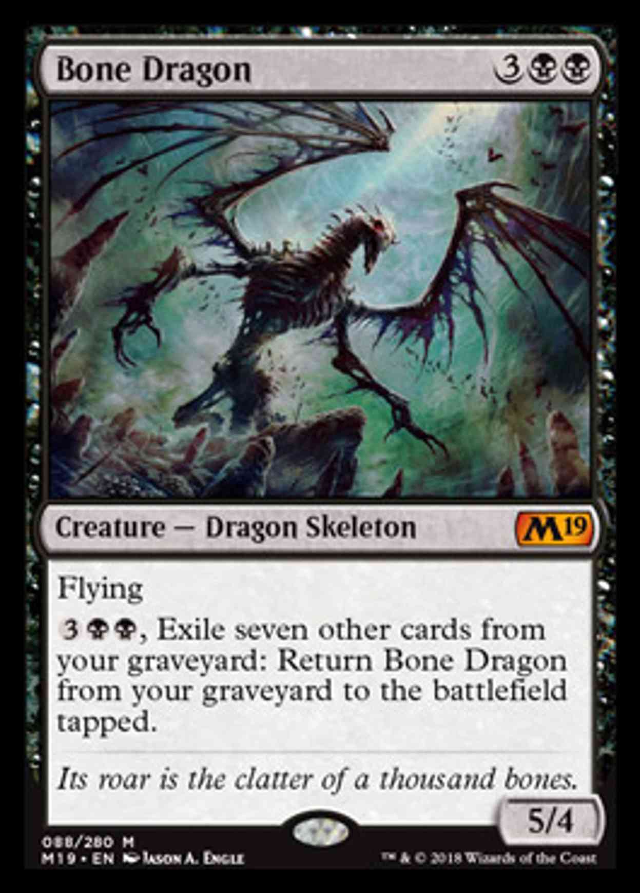Bone Dragon magic card front