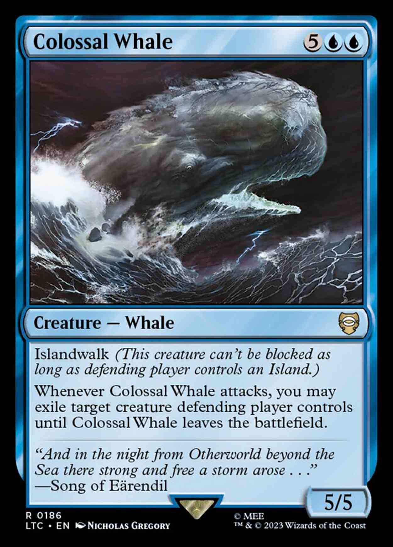 Colossal Whale magic card front