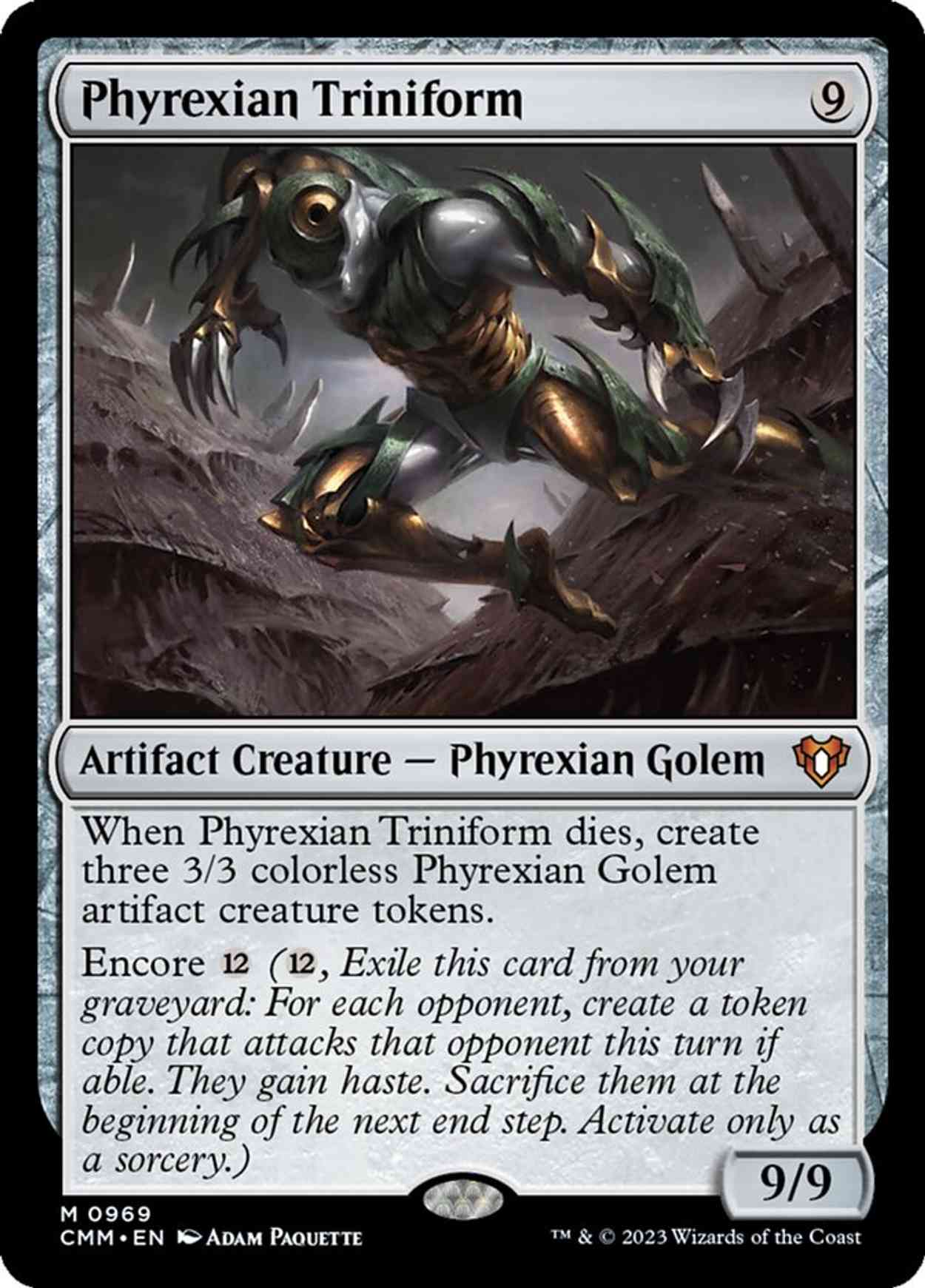 Phyrexian Triniform magic card front