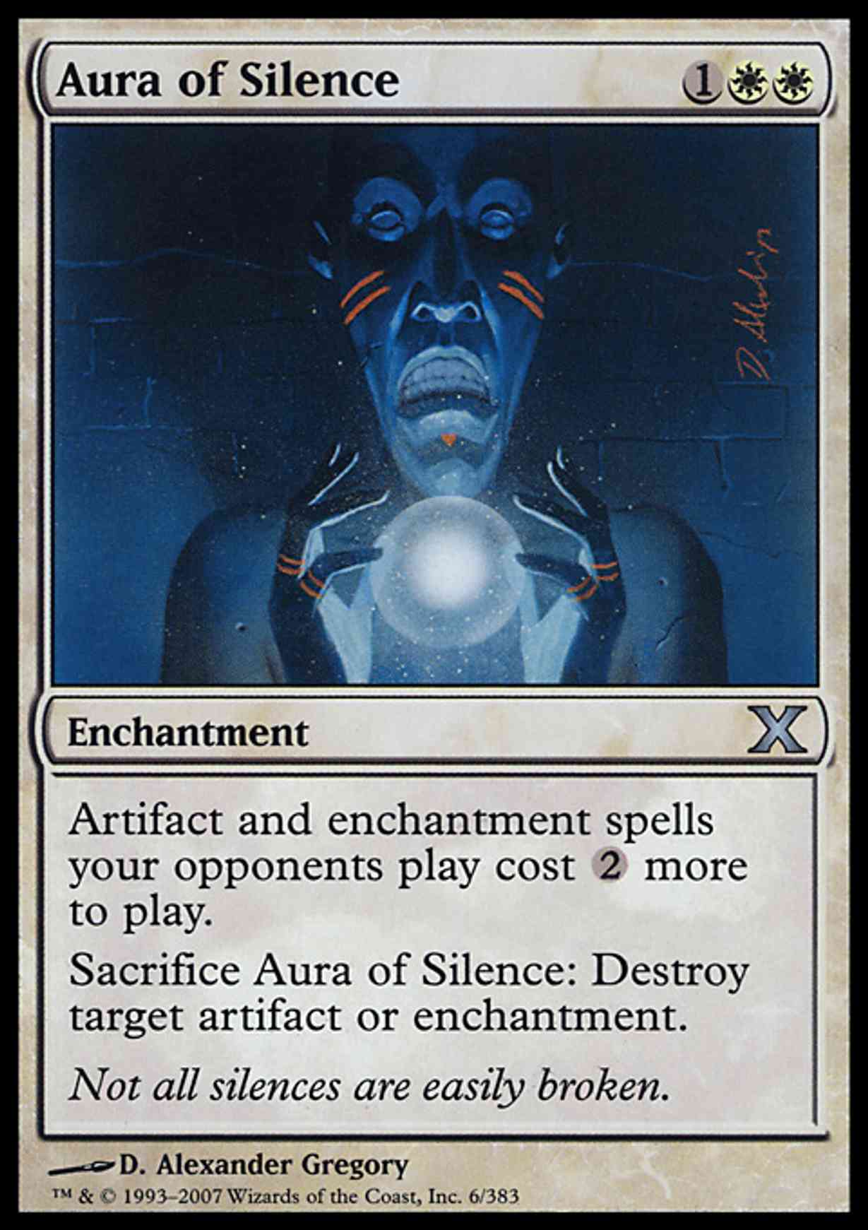 Aura of Silence magic card front