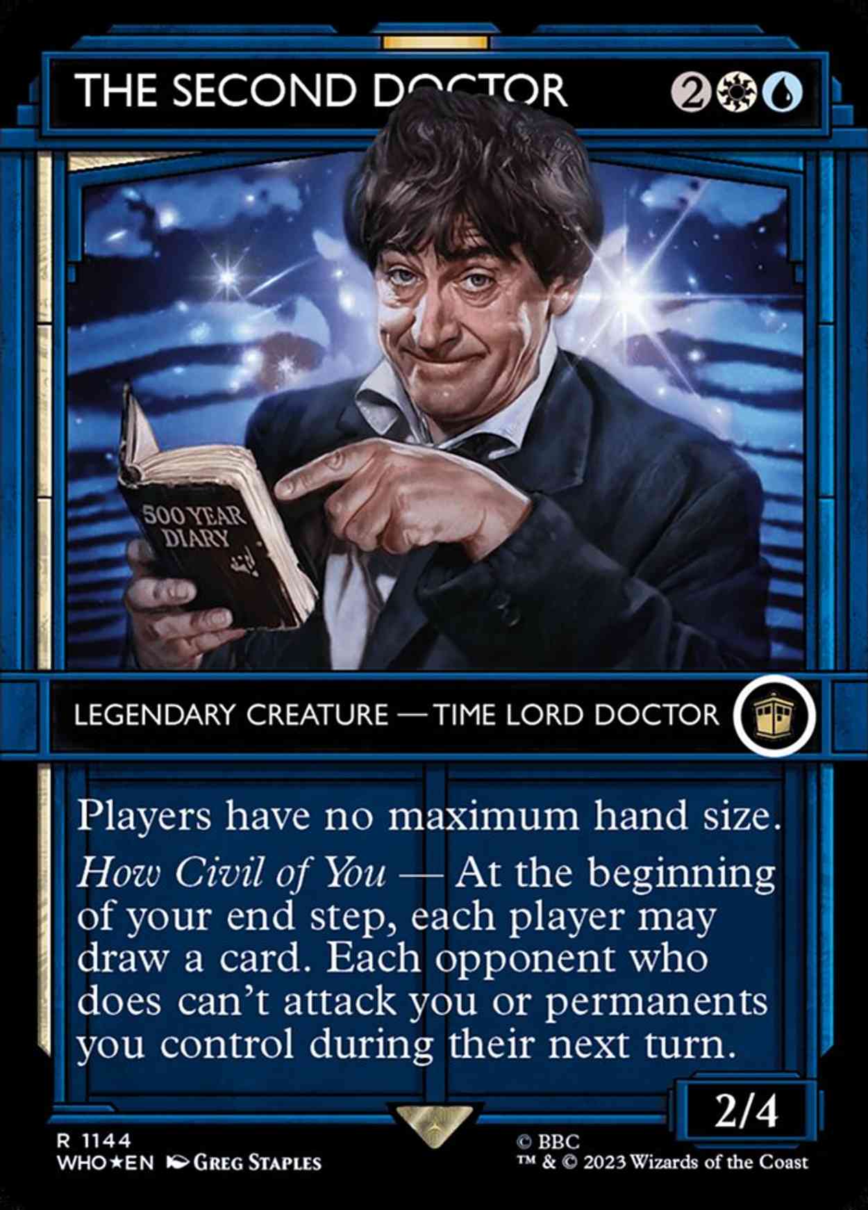 The Second Doctor (Showcase) (Surge Foil) magic card front