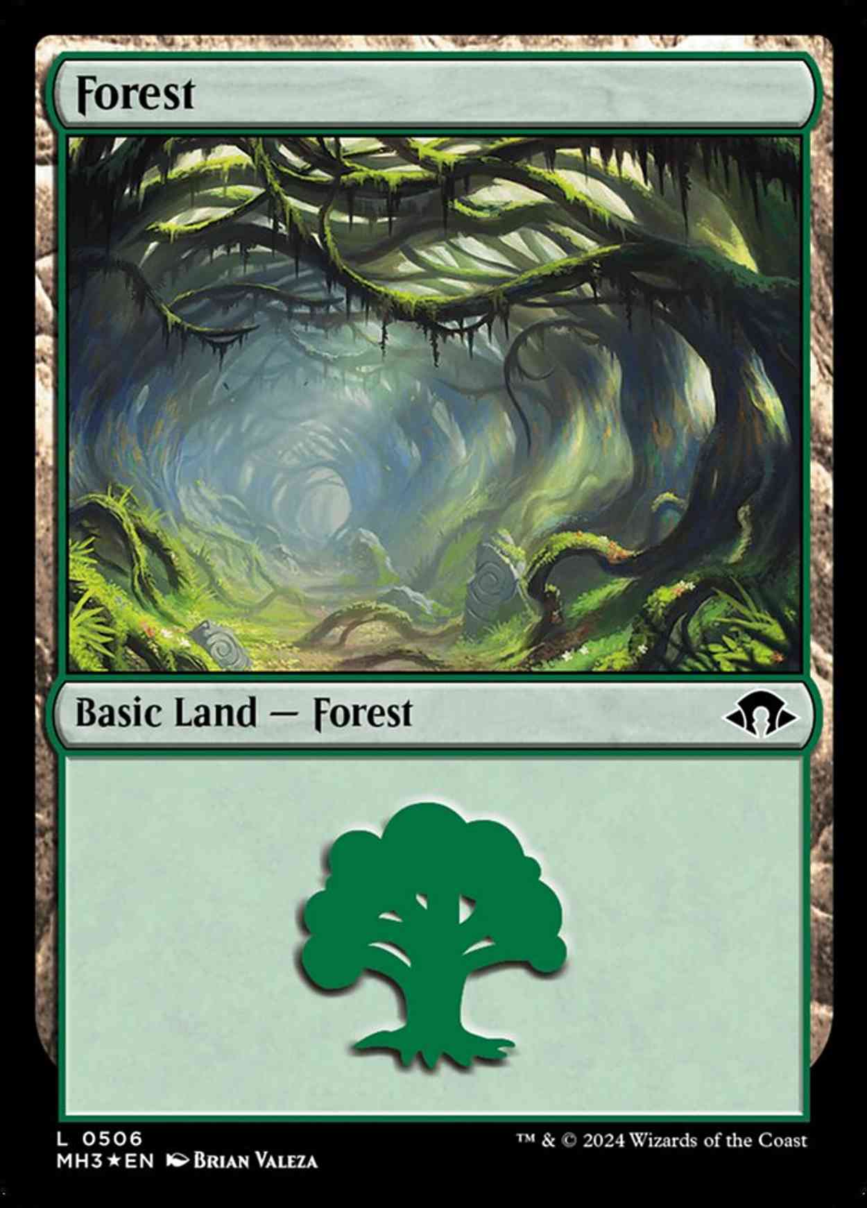 Forest (0506) (Ripple Foil) magic card front