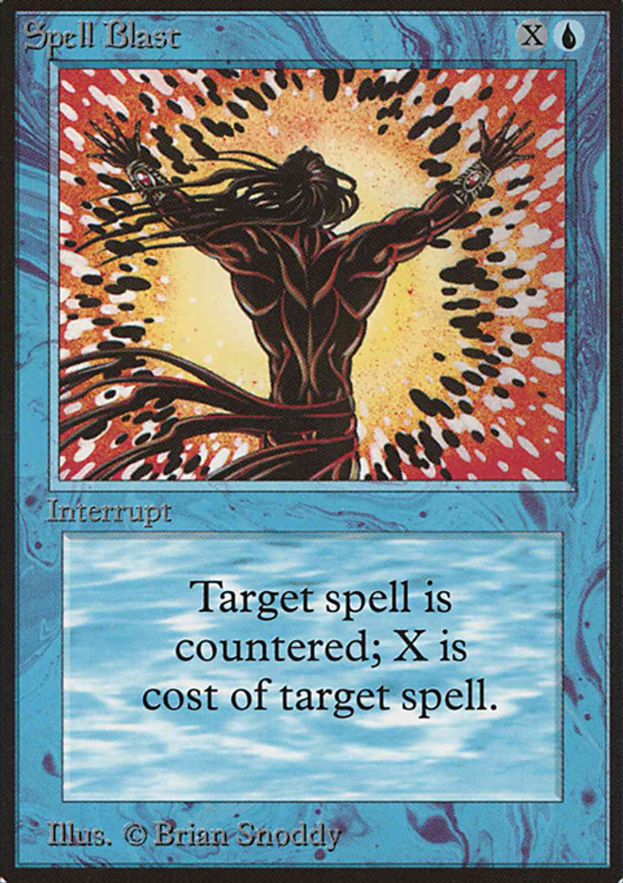 Spell Blast magic card front