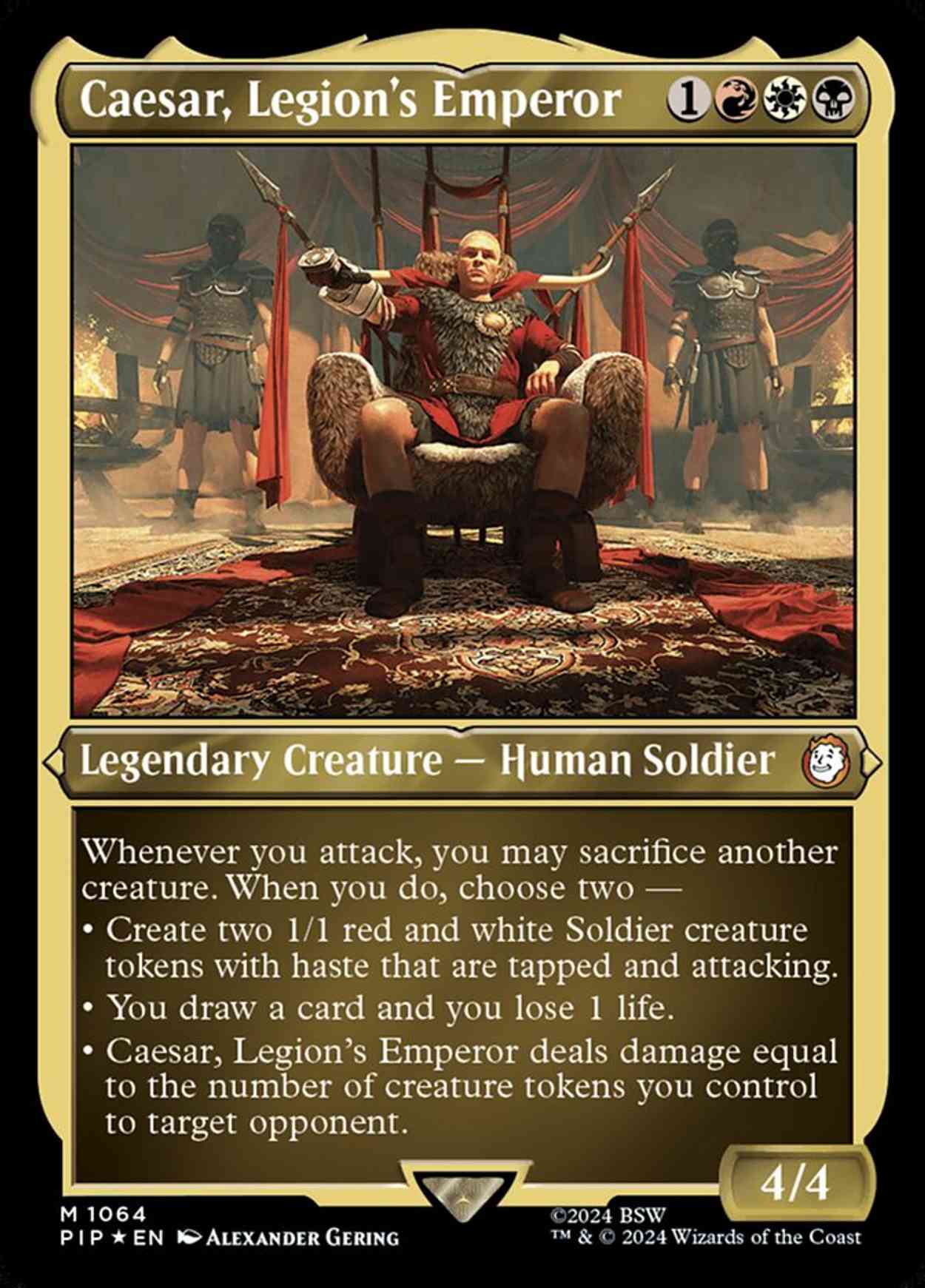 Caesar, Legion's Emperor (Display Commander) - Thick Stock magic card front