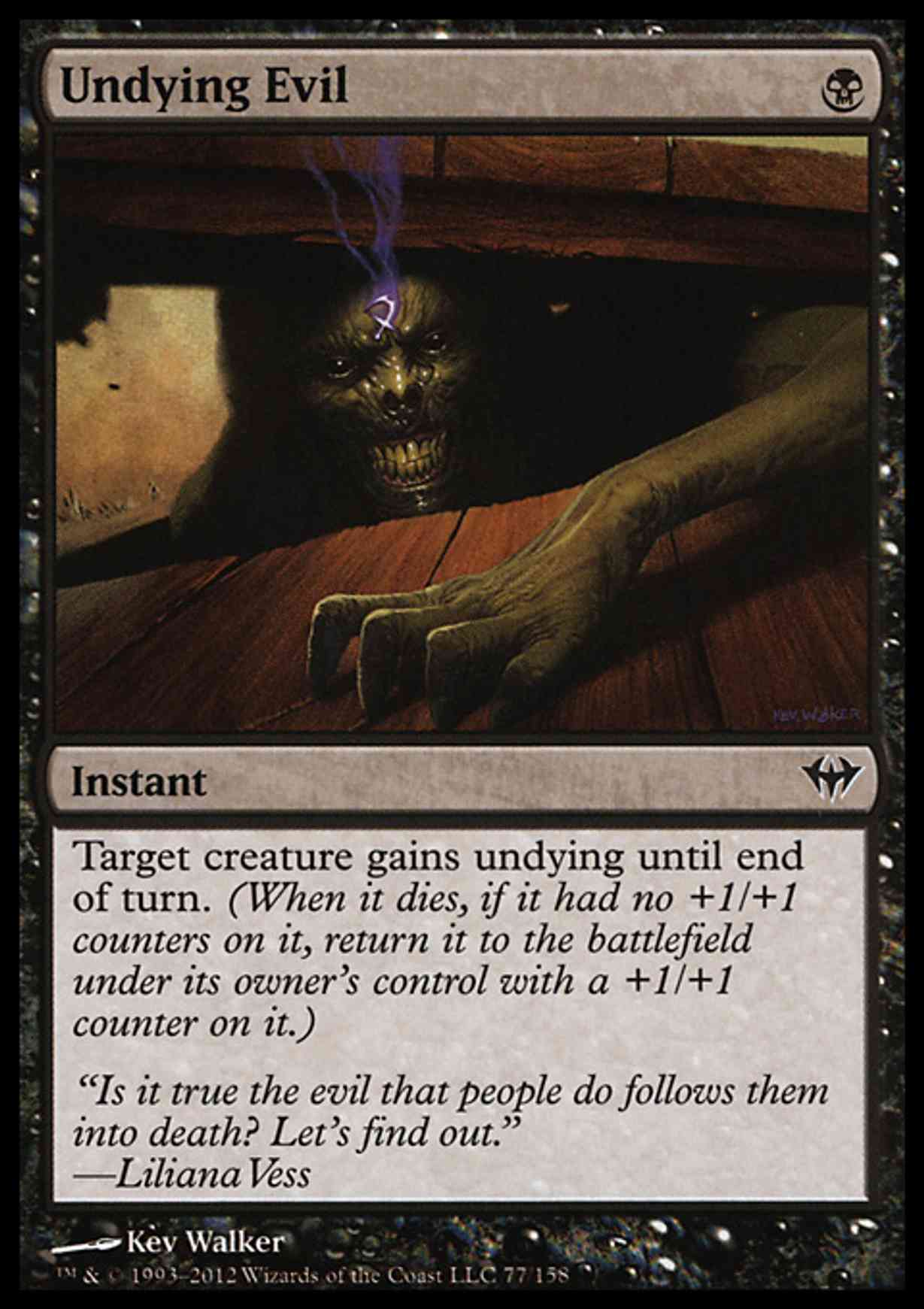 Undying Evil magic card front