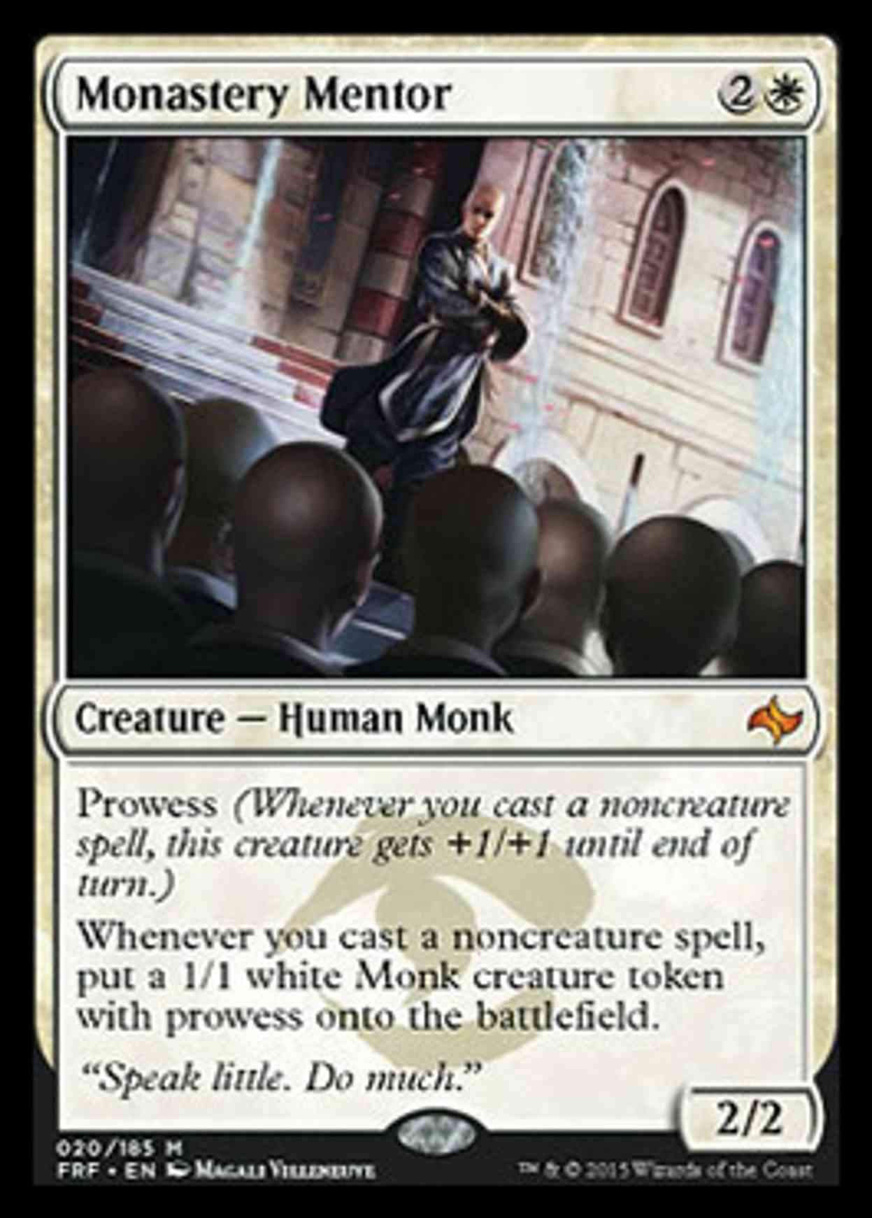 Monastery Mentor magic card front