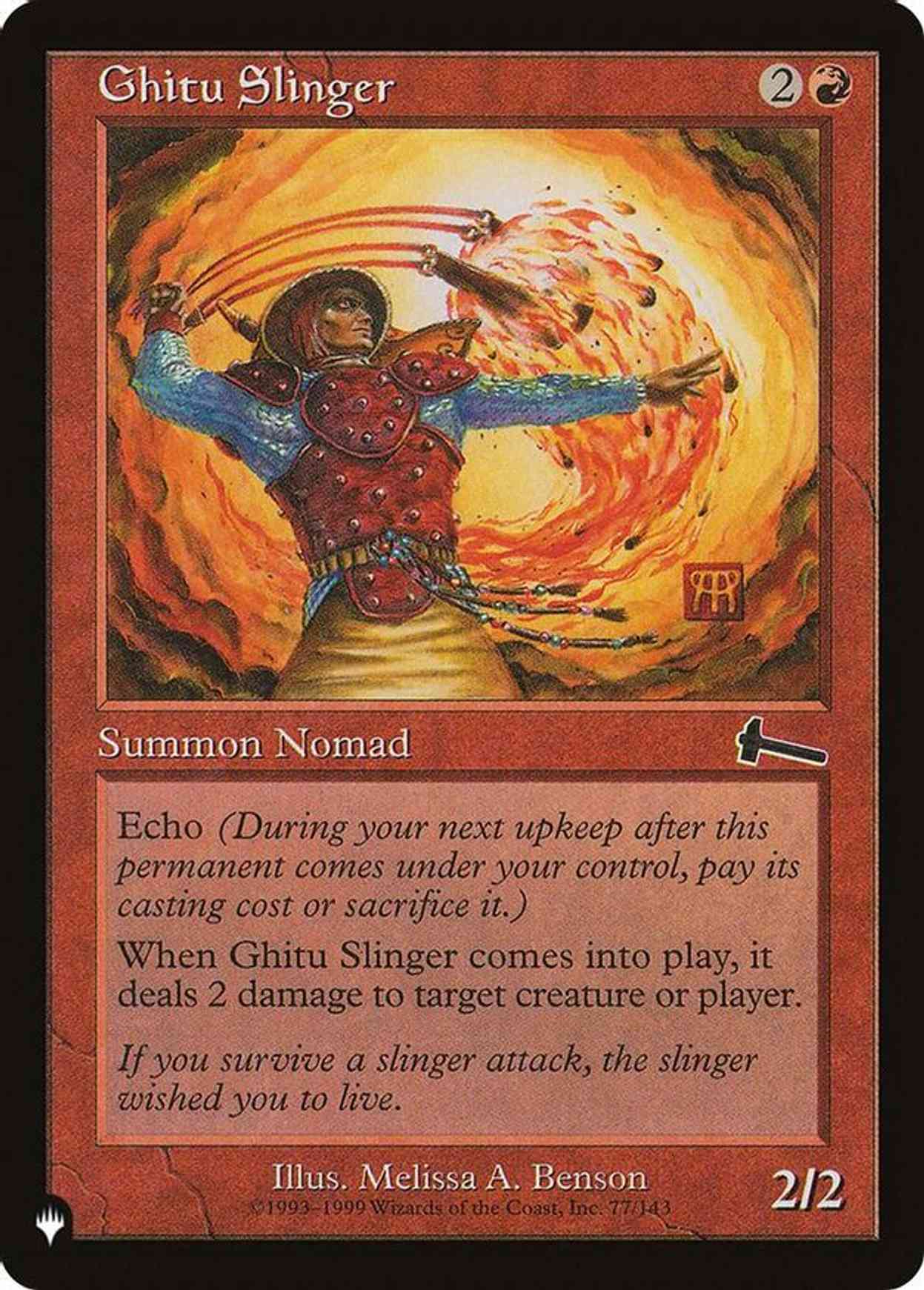 Ghitu Slinger magic card front