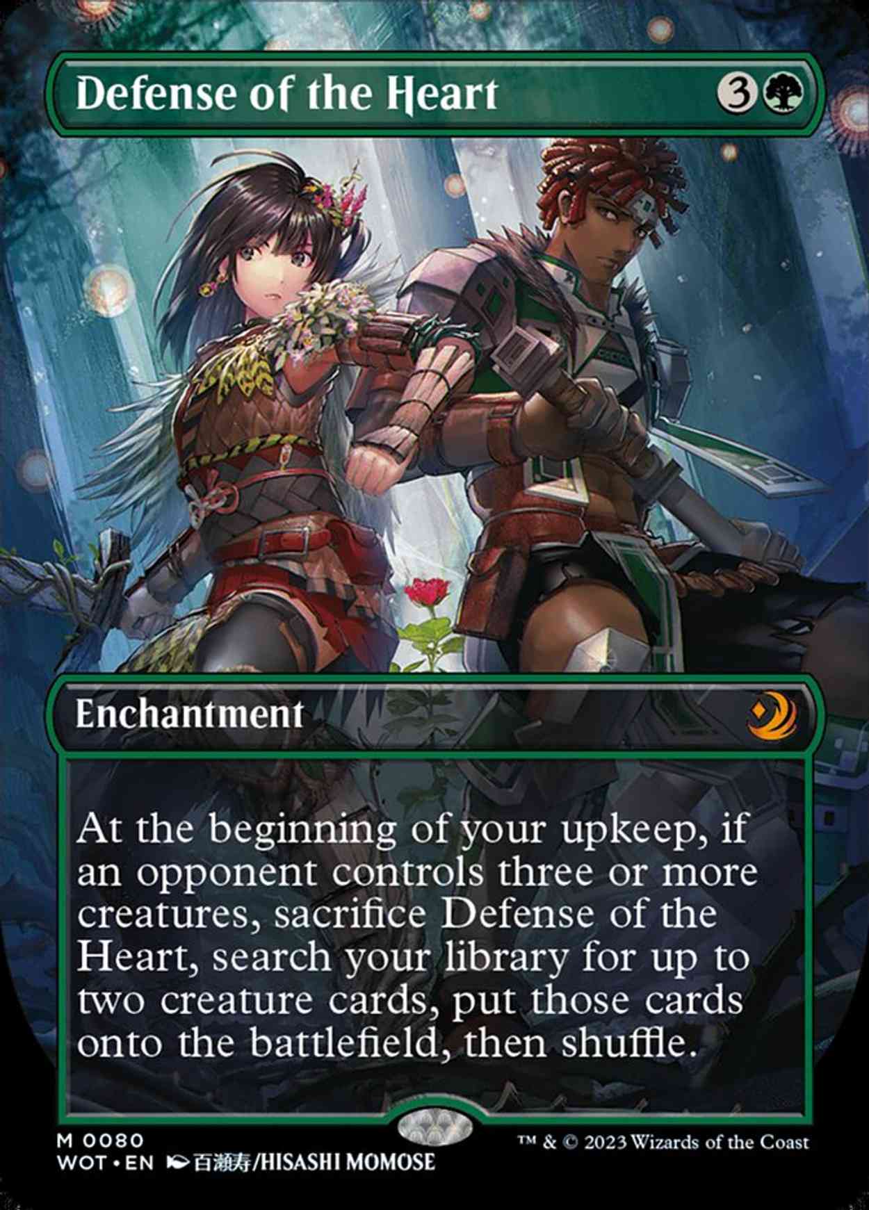 Defense of the Heart (Anime Borderless) magic card front