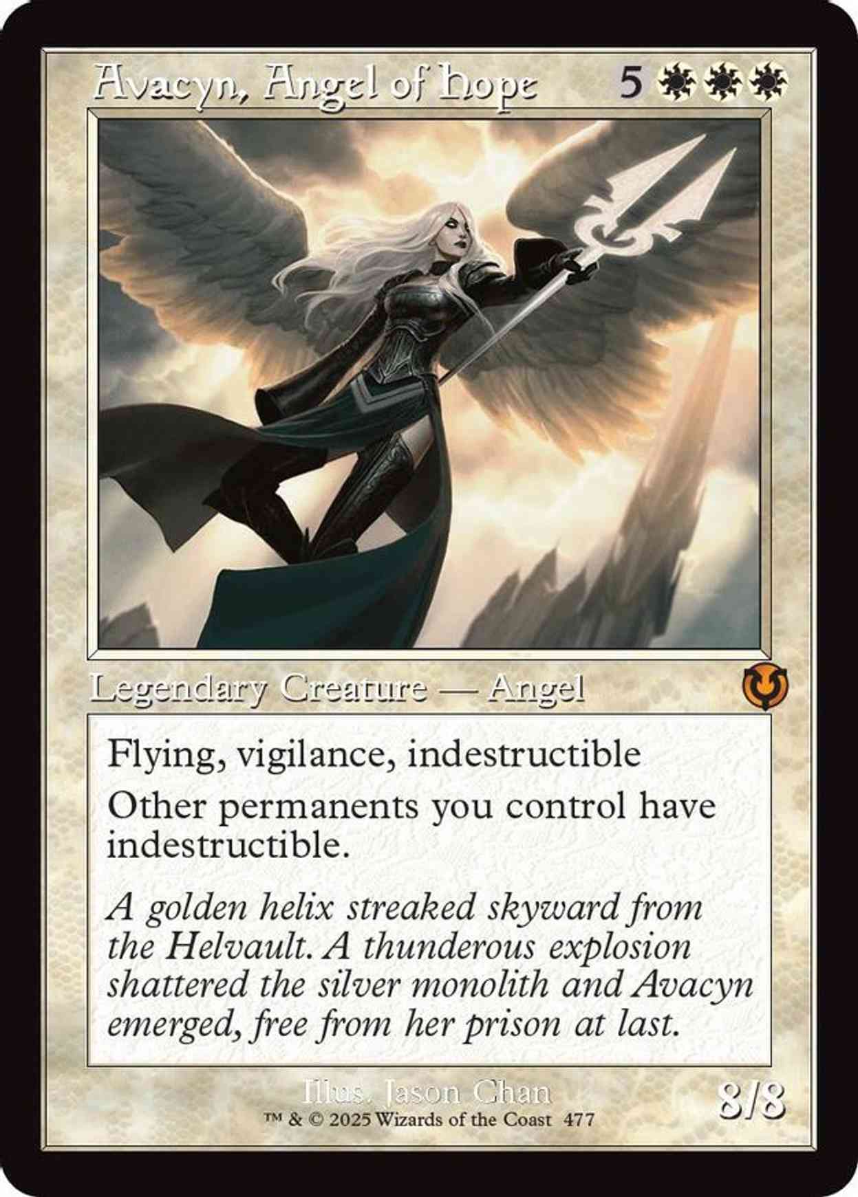 Avacyn, Angel of Hope (Retro Frame) magic card front