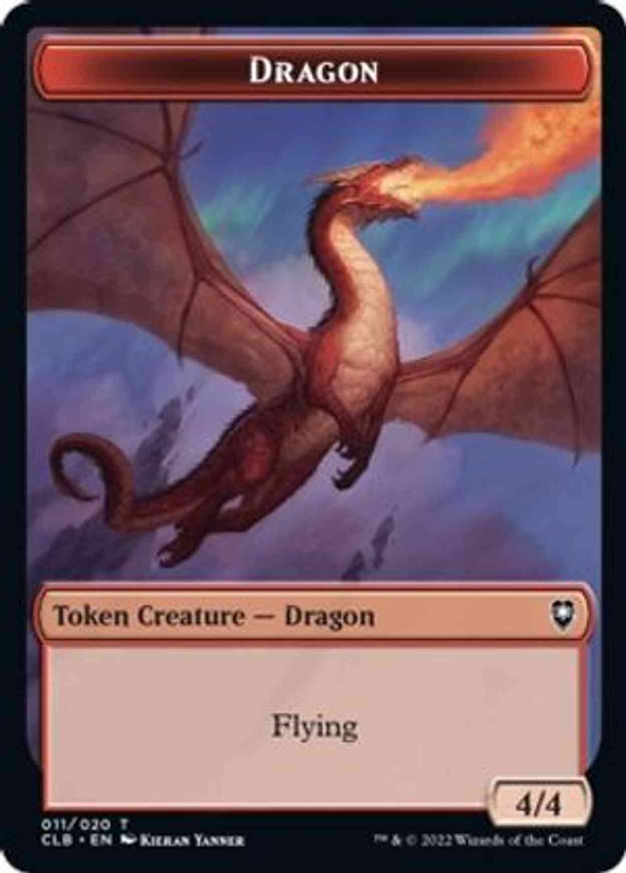 Dragon Token magic card front