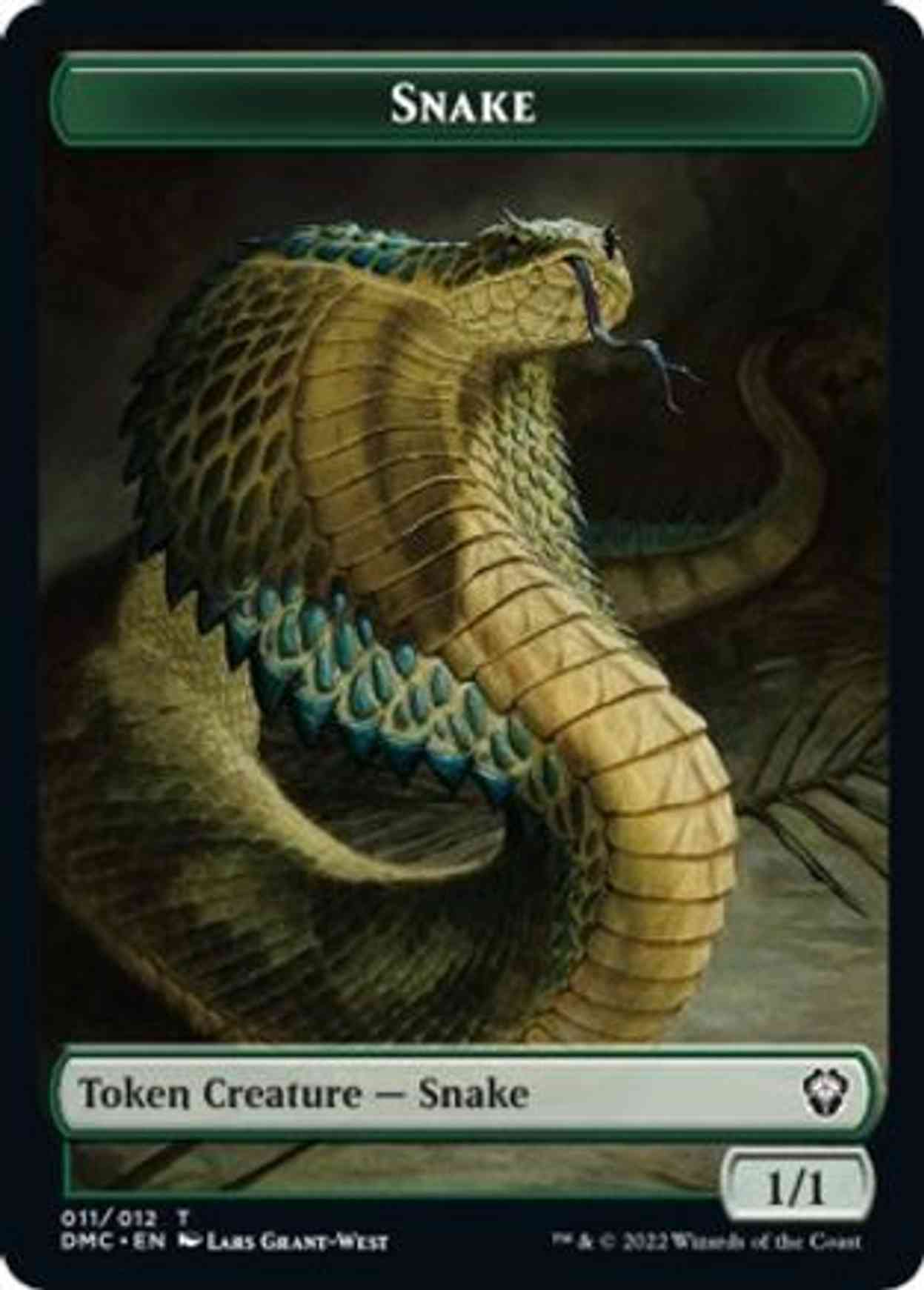 Snake // Egg Double-sided Token magic card front