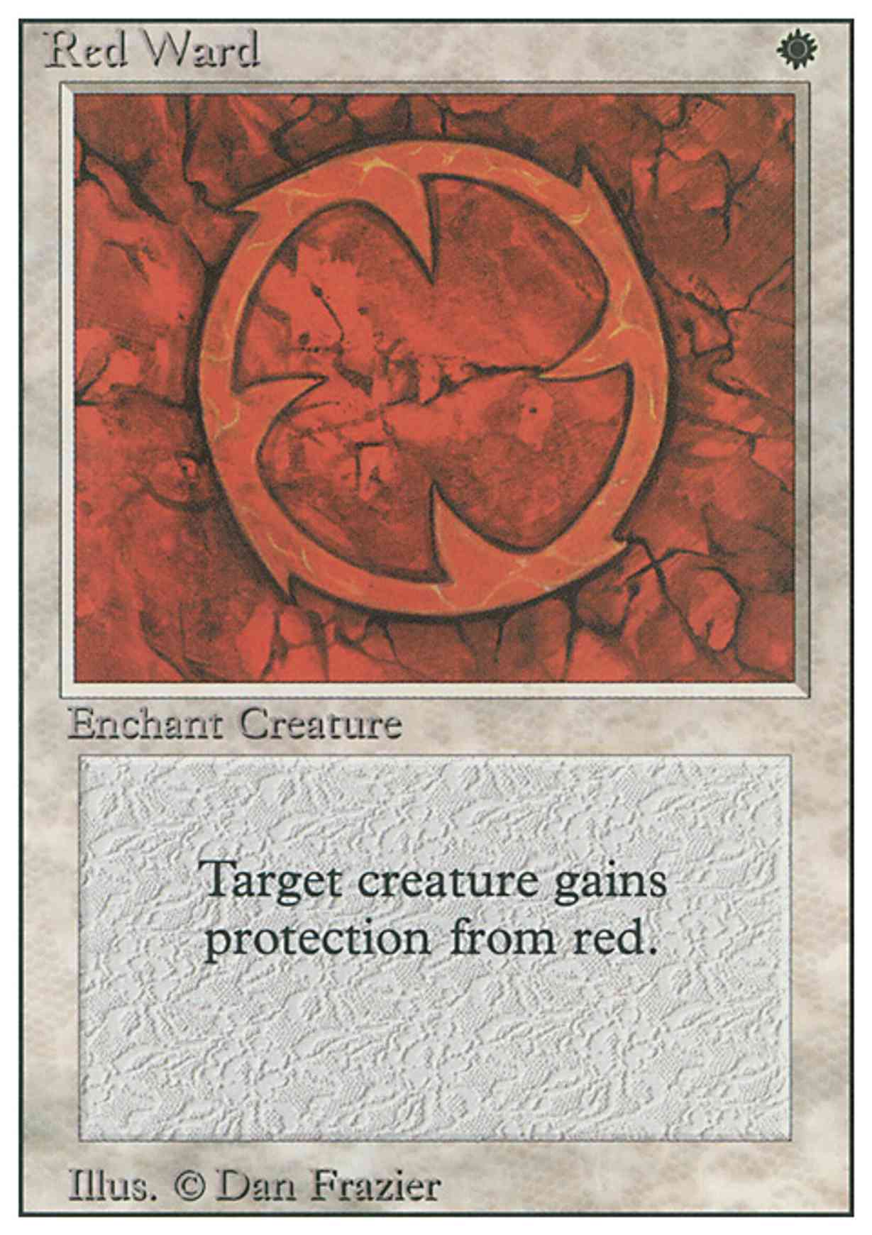 Red Ward magic card front