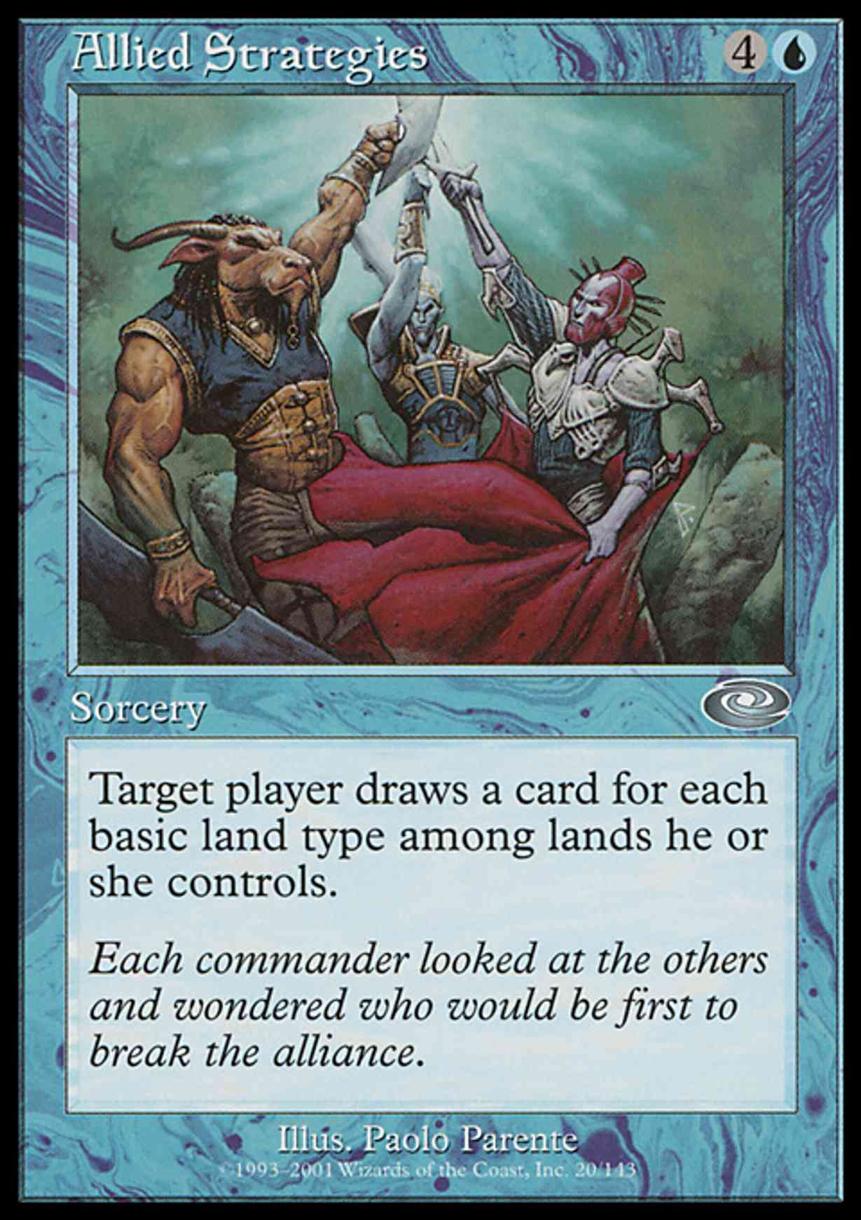 Allied Strategies magic card front