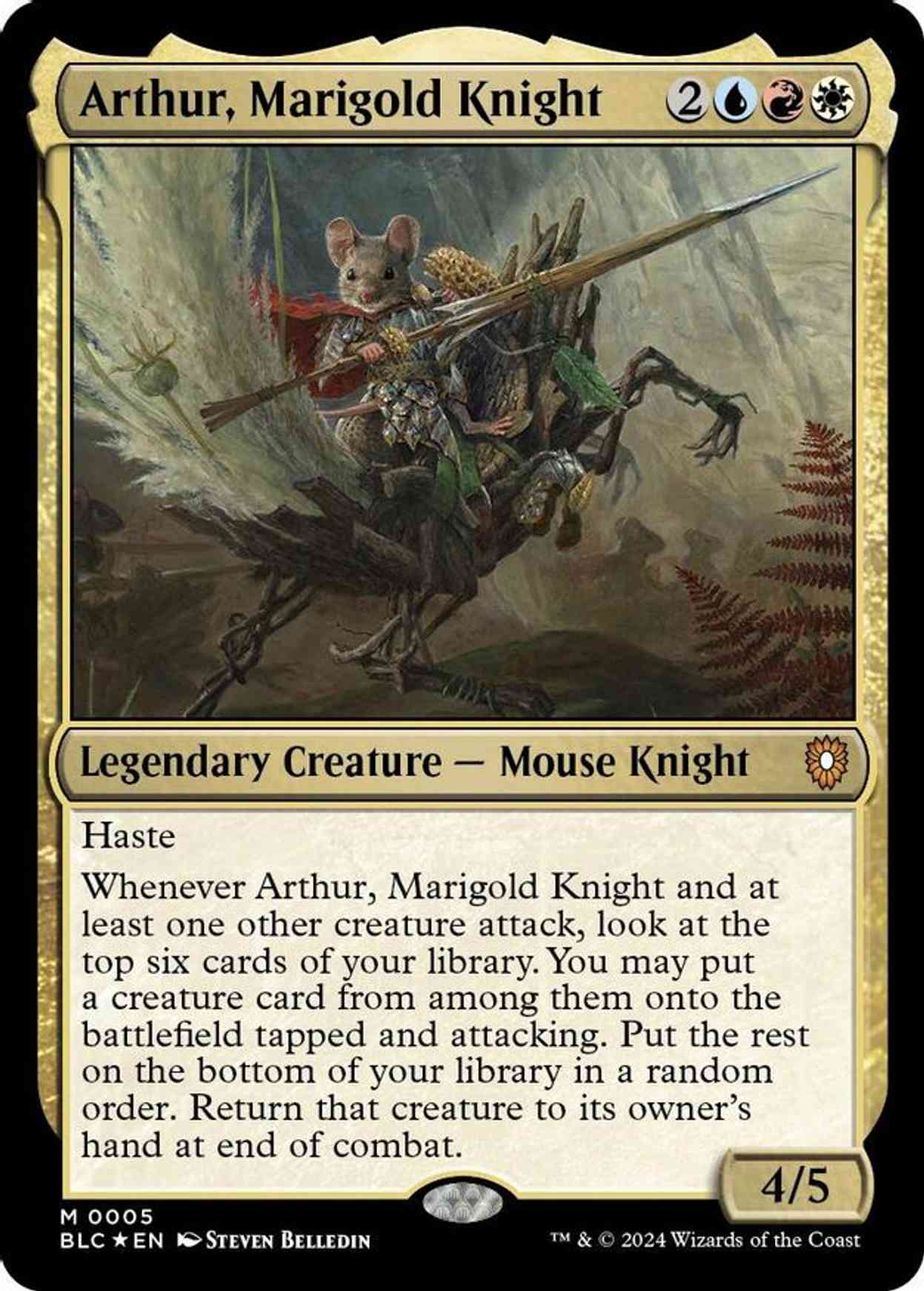 Arthur, Marigold Knight magic card front