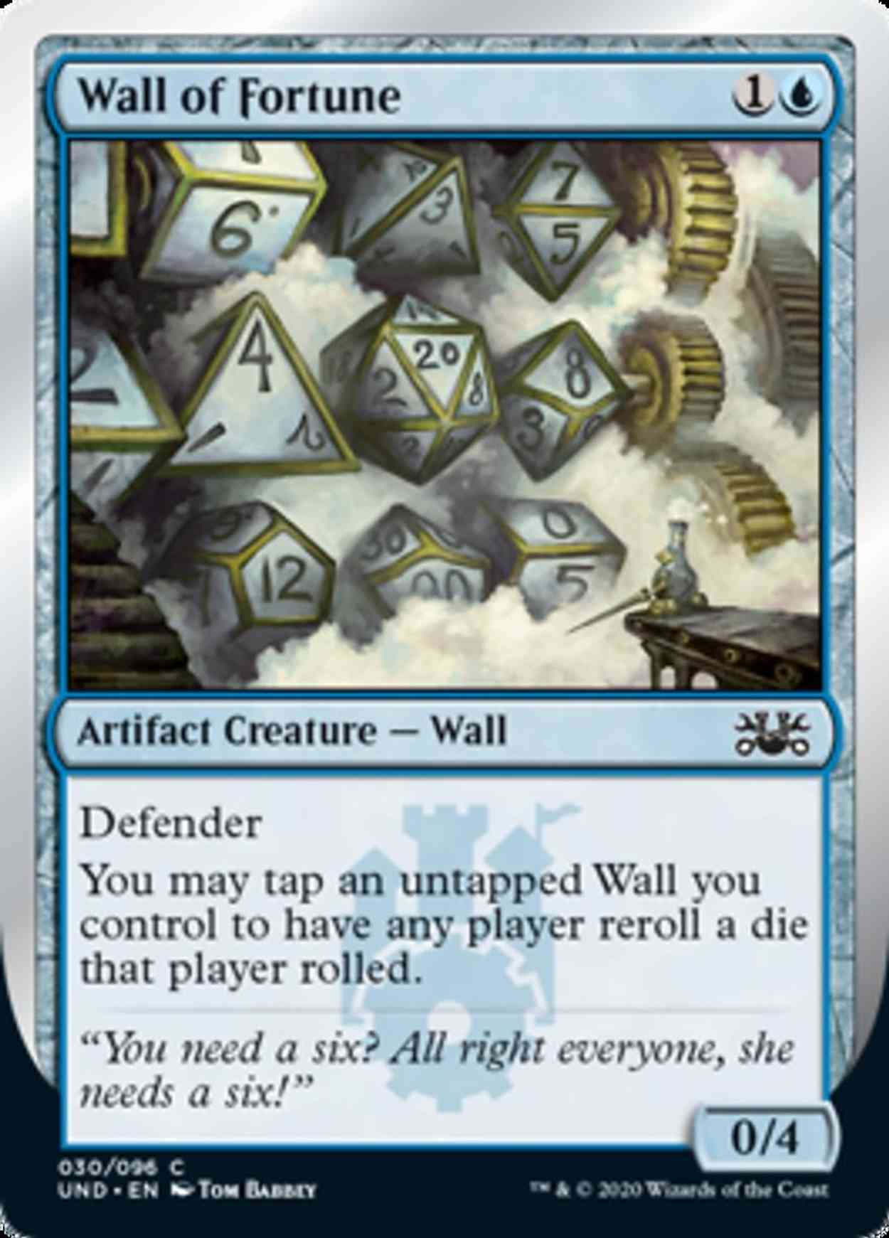Wall of Fortune magic card front