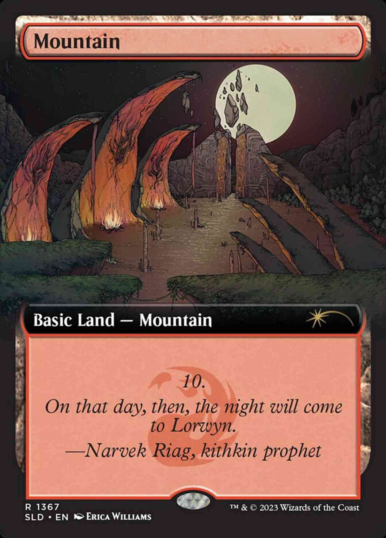Mountain (1367) magic card front