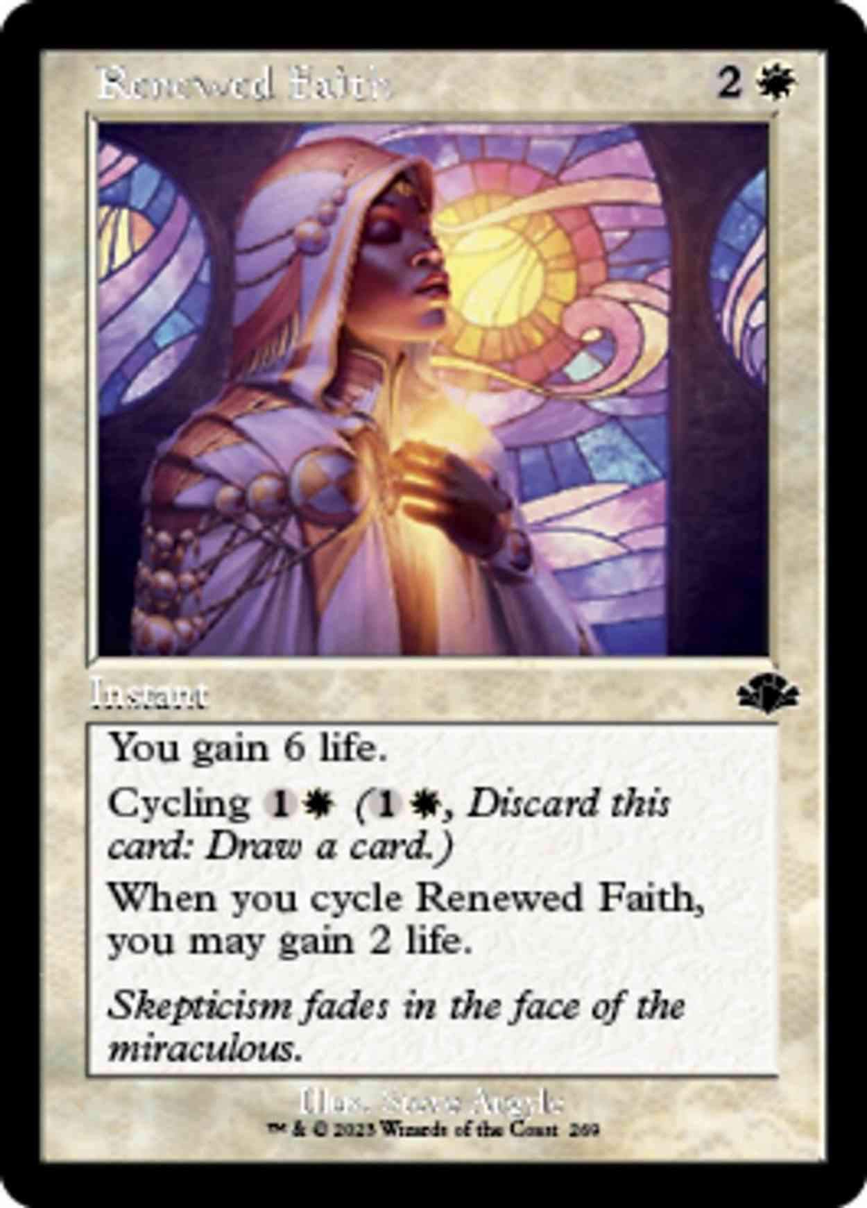 Renewed Faith (Retro Frame) magic card front