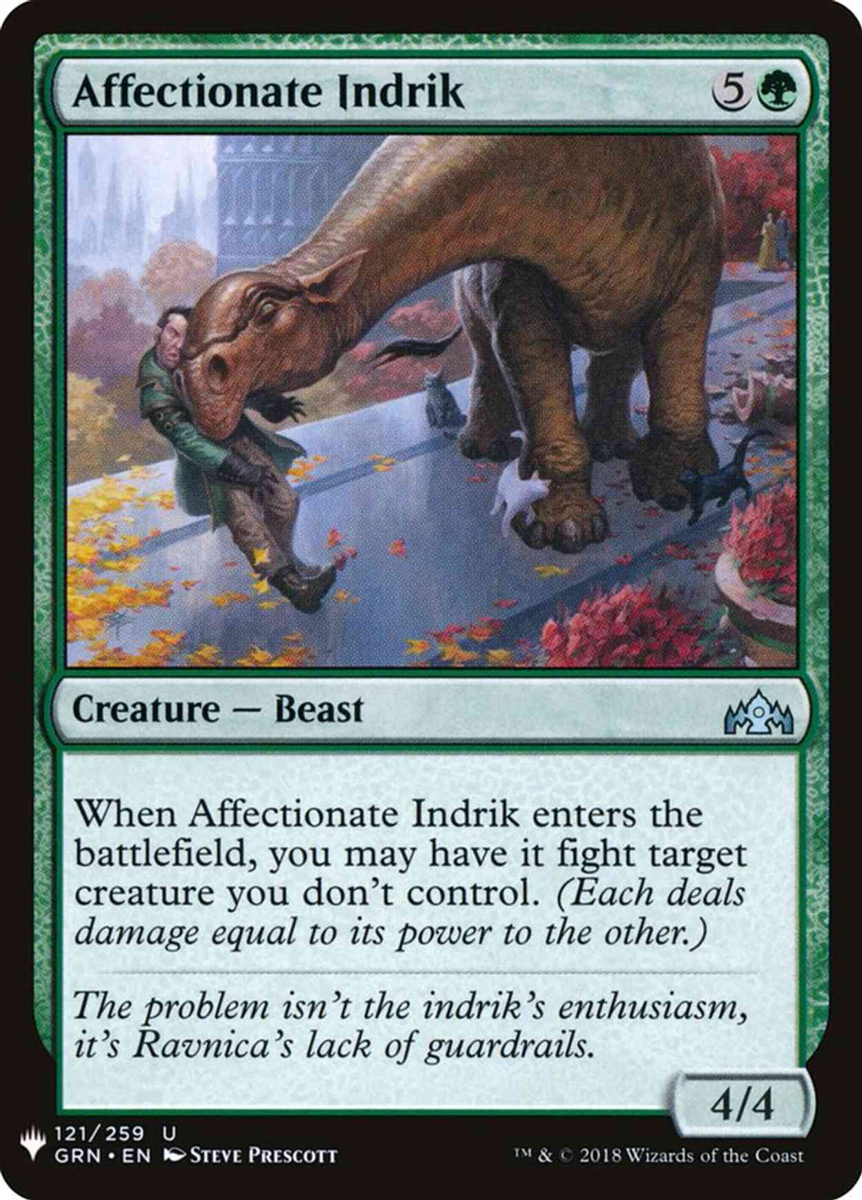 Affectionate Indrik magic card front