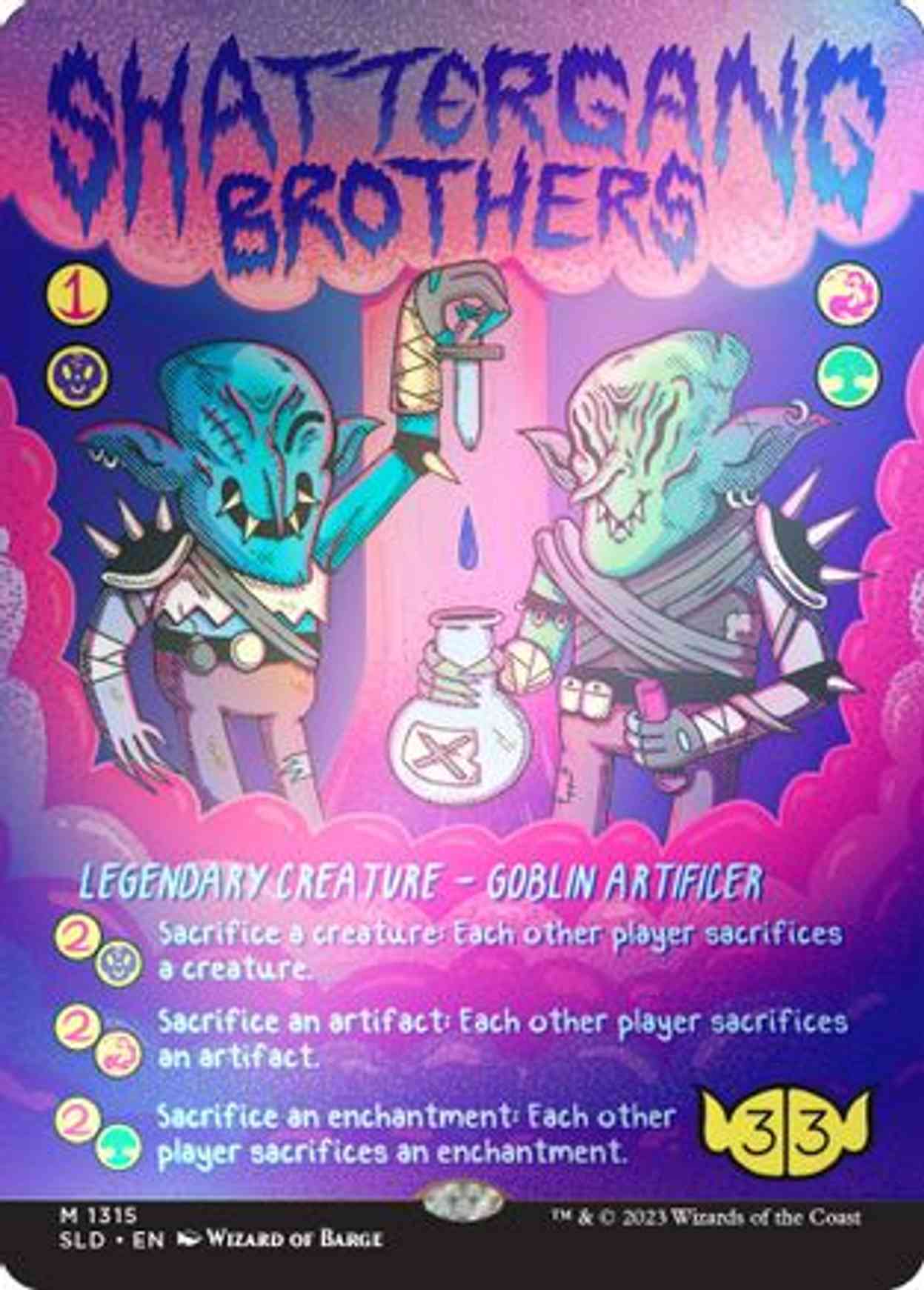 Shattergang Brothers (Rainbow Foil) magic card front