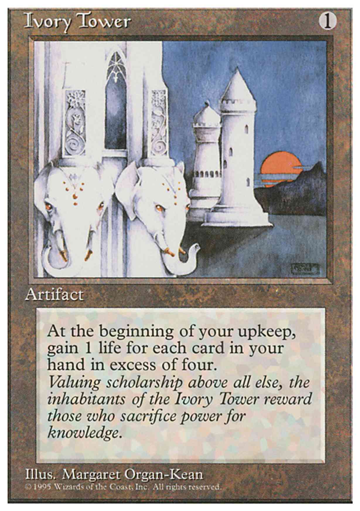 Ivory Tower magic card front