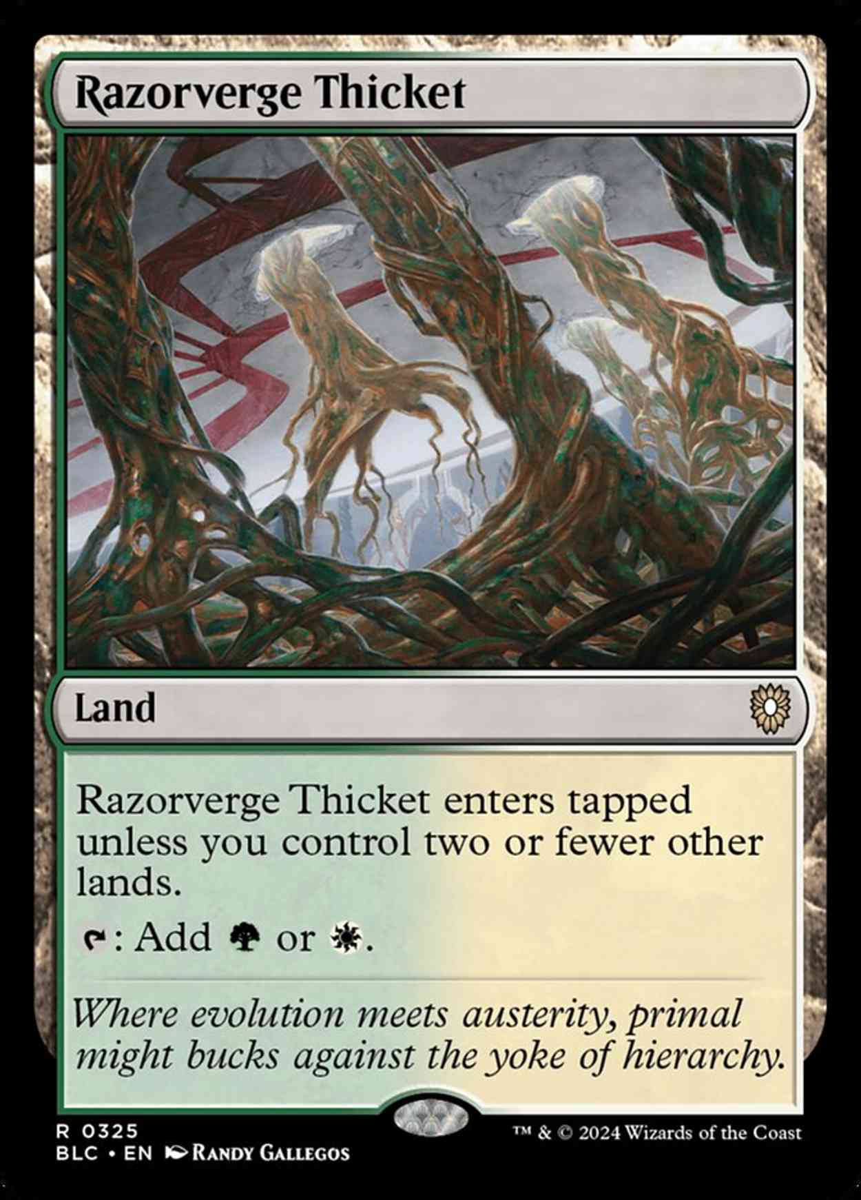 Razorverge Thicket magic card front