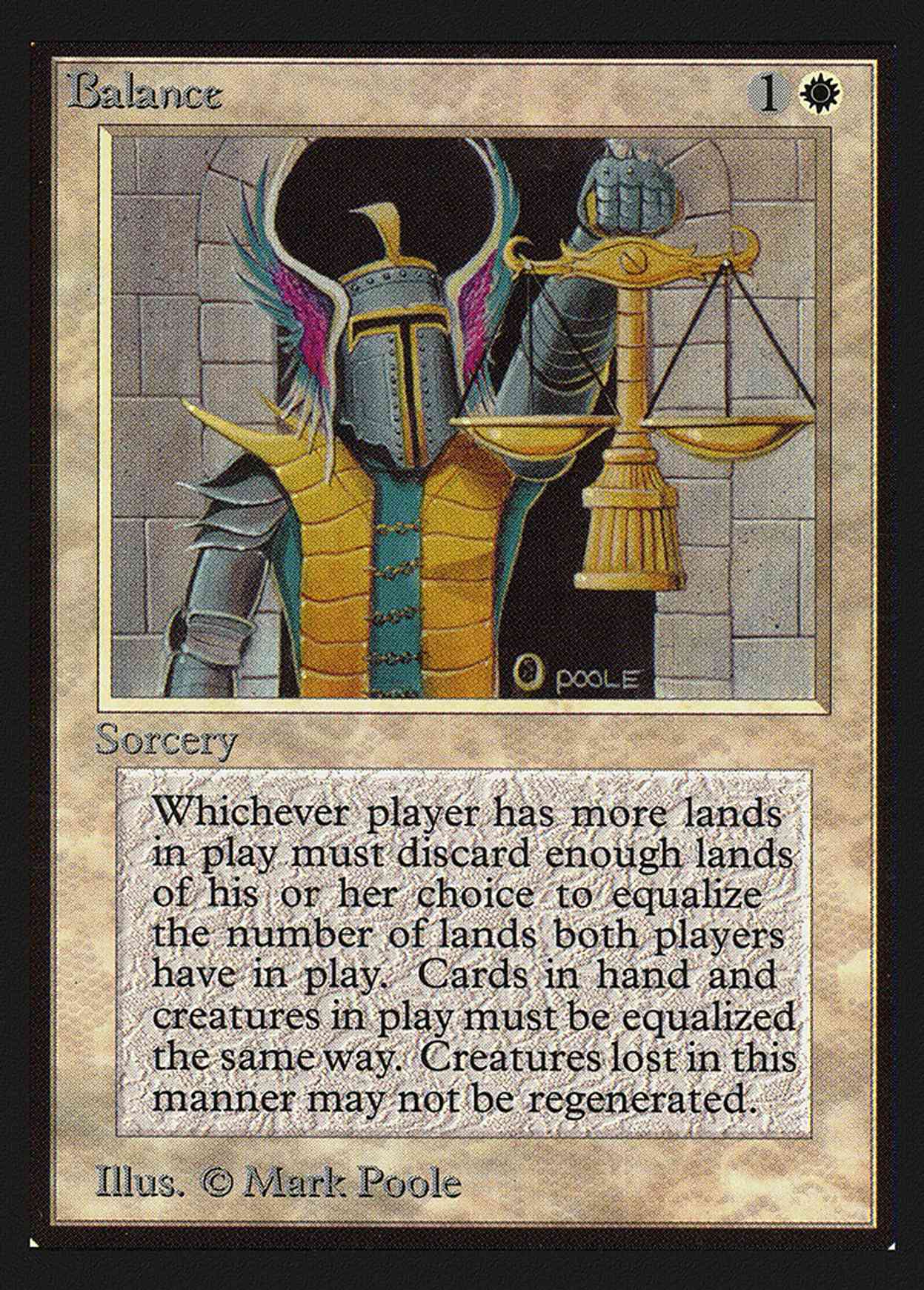 Balance (IE) magic card front