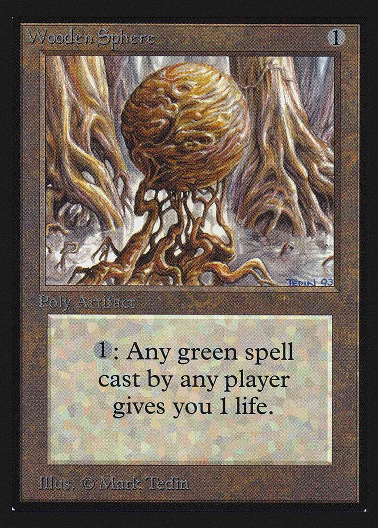 Wooden Sphere (CE) magic card front