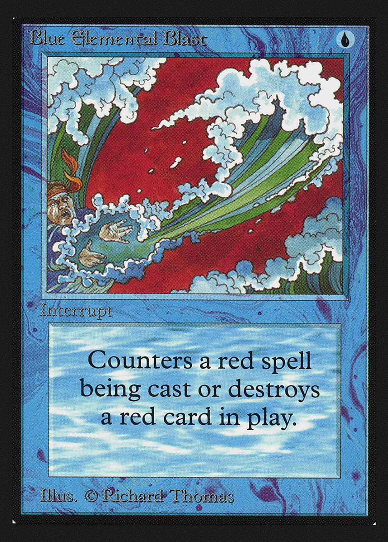 Blue Elemental Blast (CE) magic card front