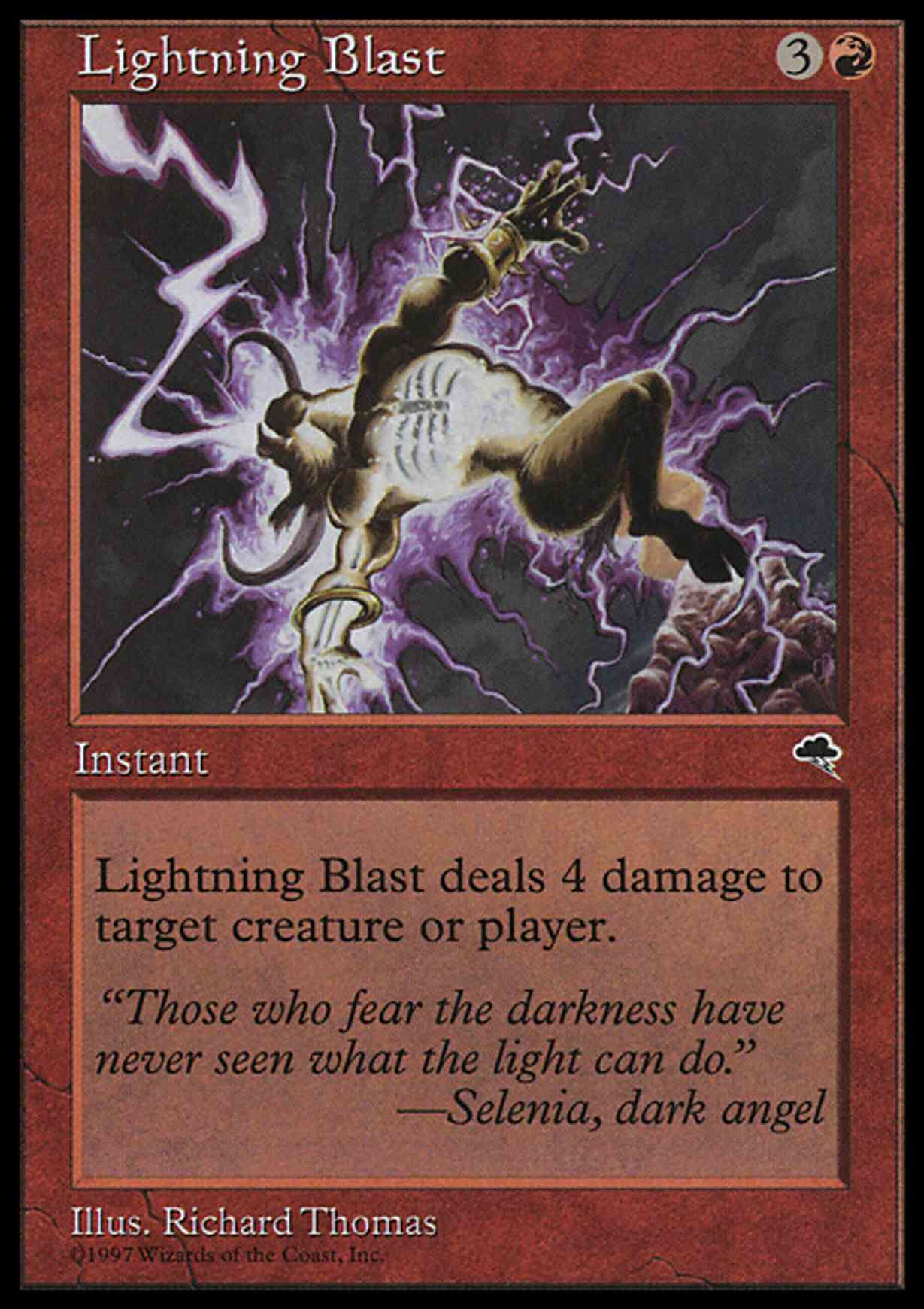 Lightning Blast magic card front