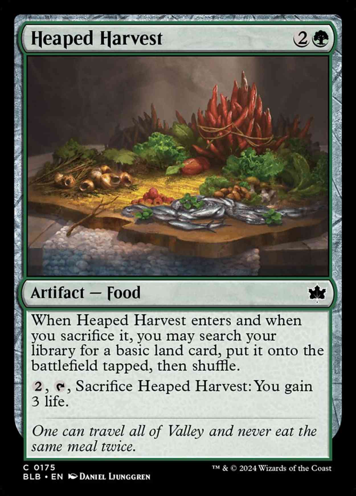 Heaped Harvest magic card front