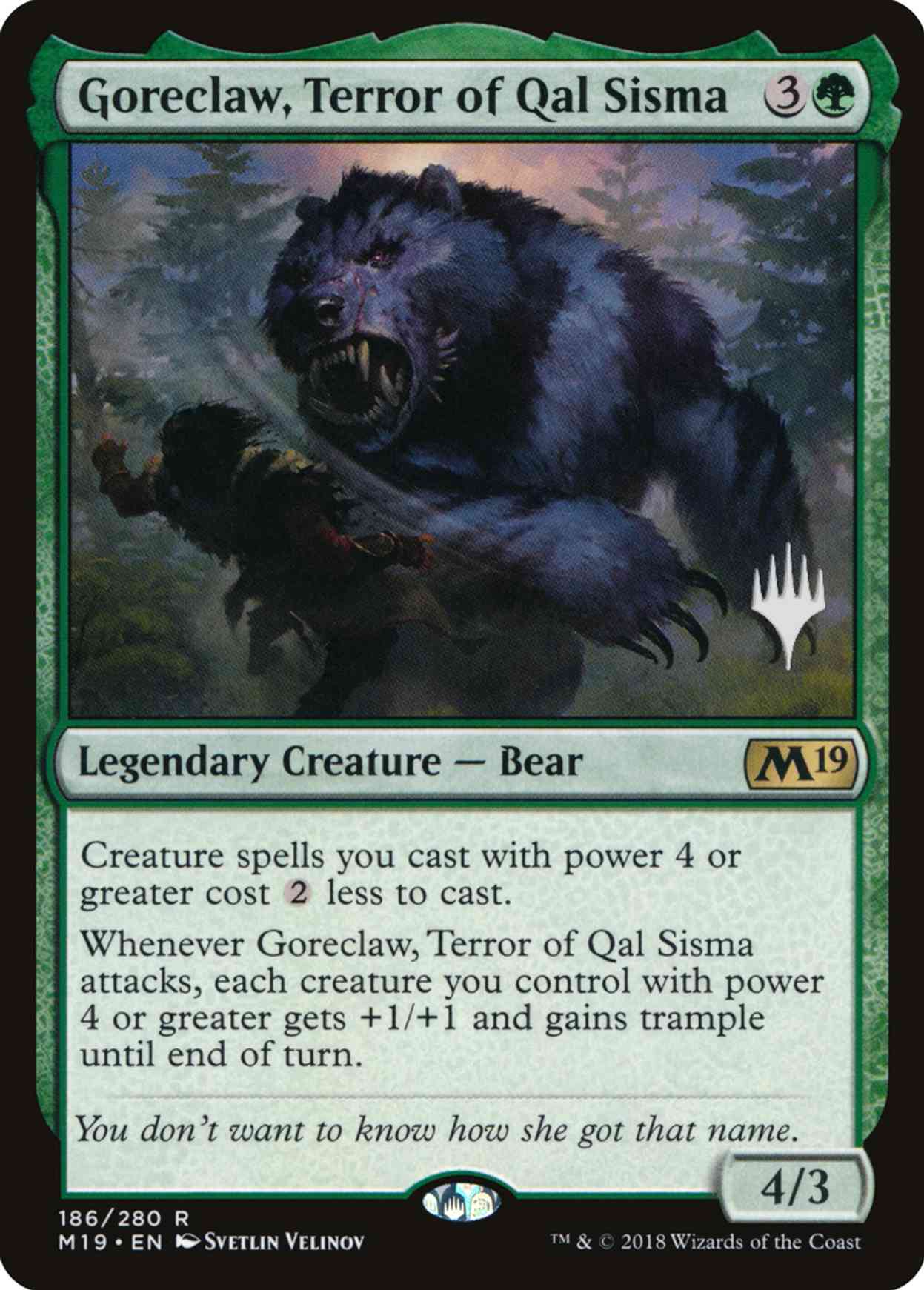 Goreclaw, Terror of Qal Sisma magic card front