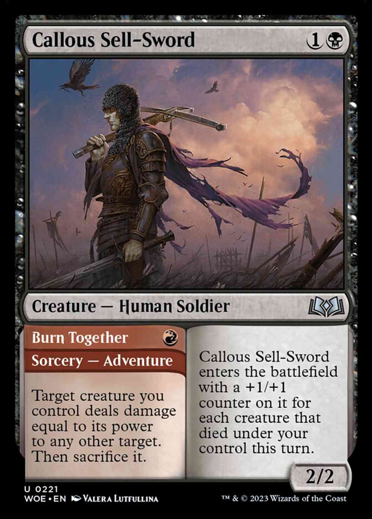 Callous Sell-Sword magic card front