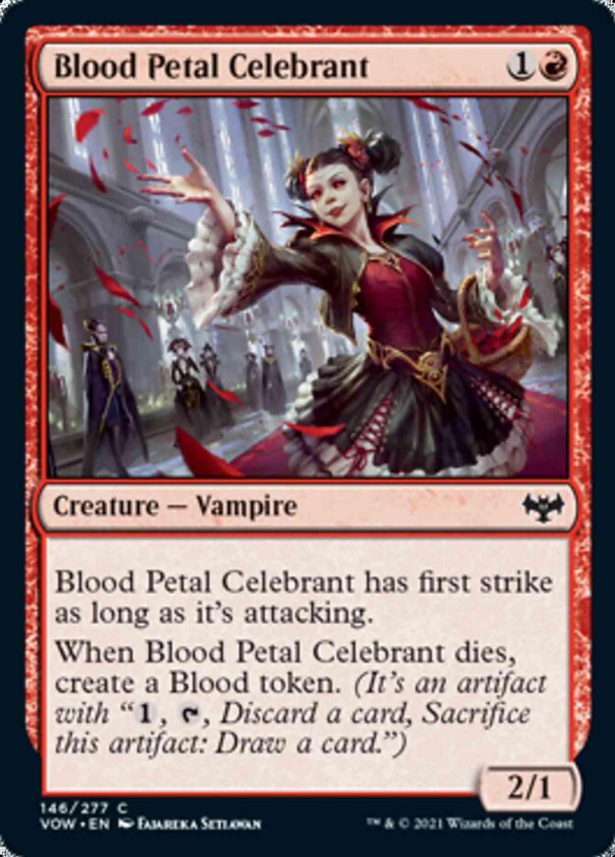 Blood Petal Celebrant magic card front