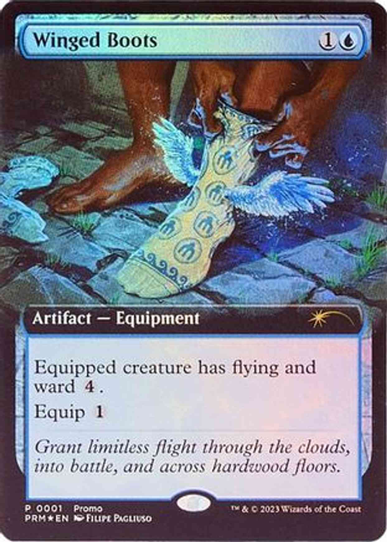 Winged Boots magic card front