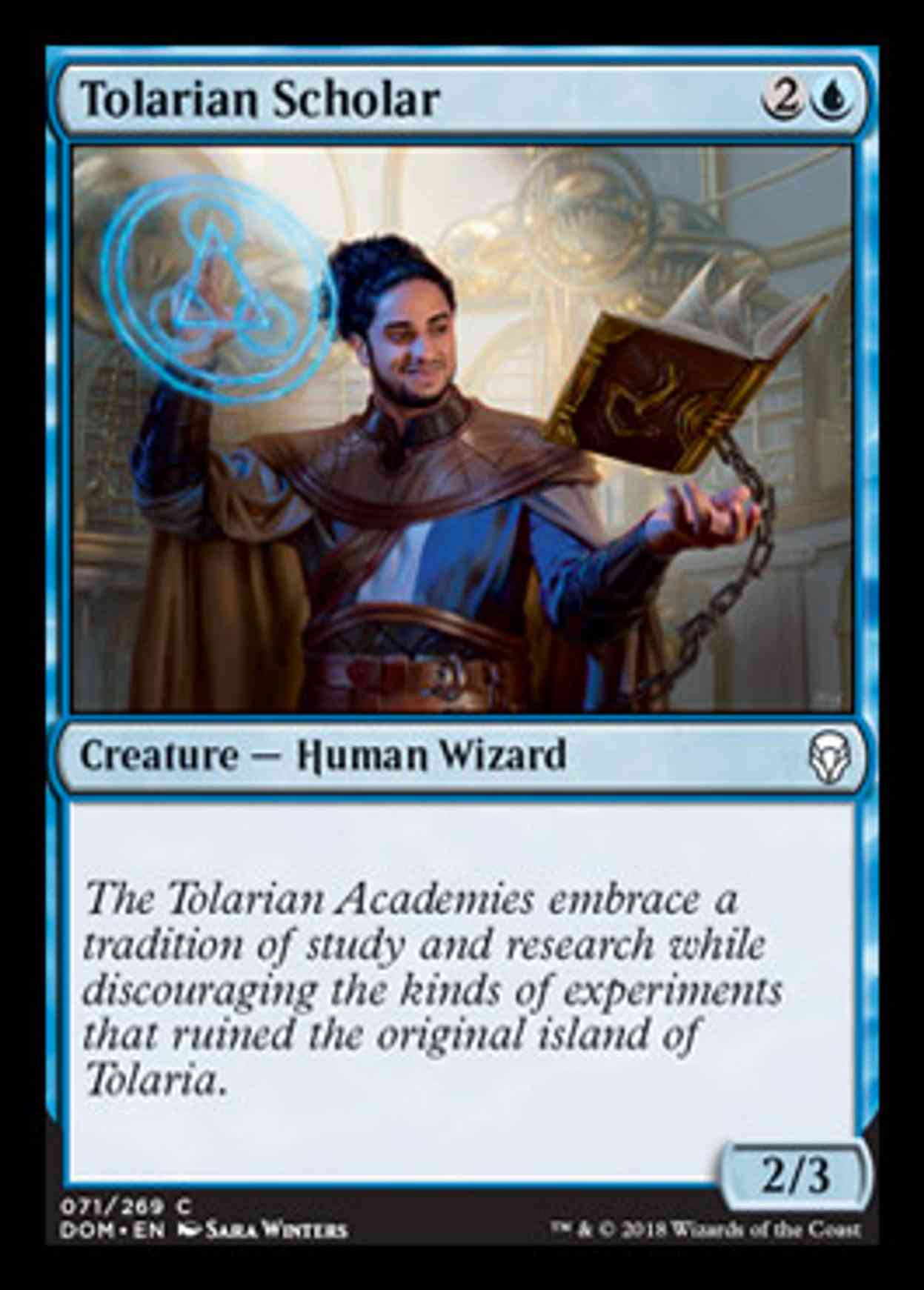 Tolarian Scholar magic card front