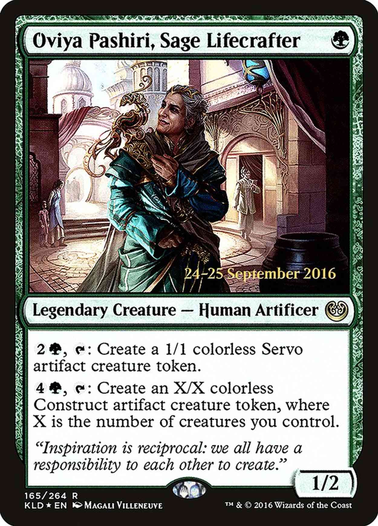 Oviya Pashiri, Sage Lifecrafter magic card front