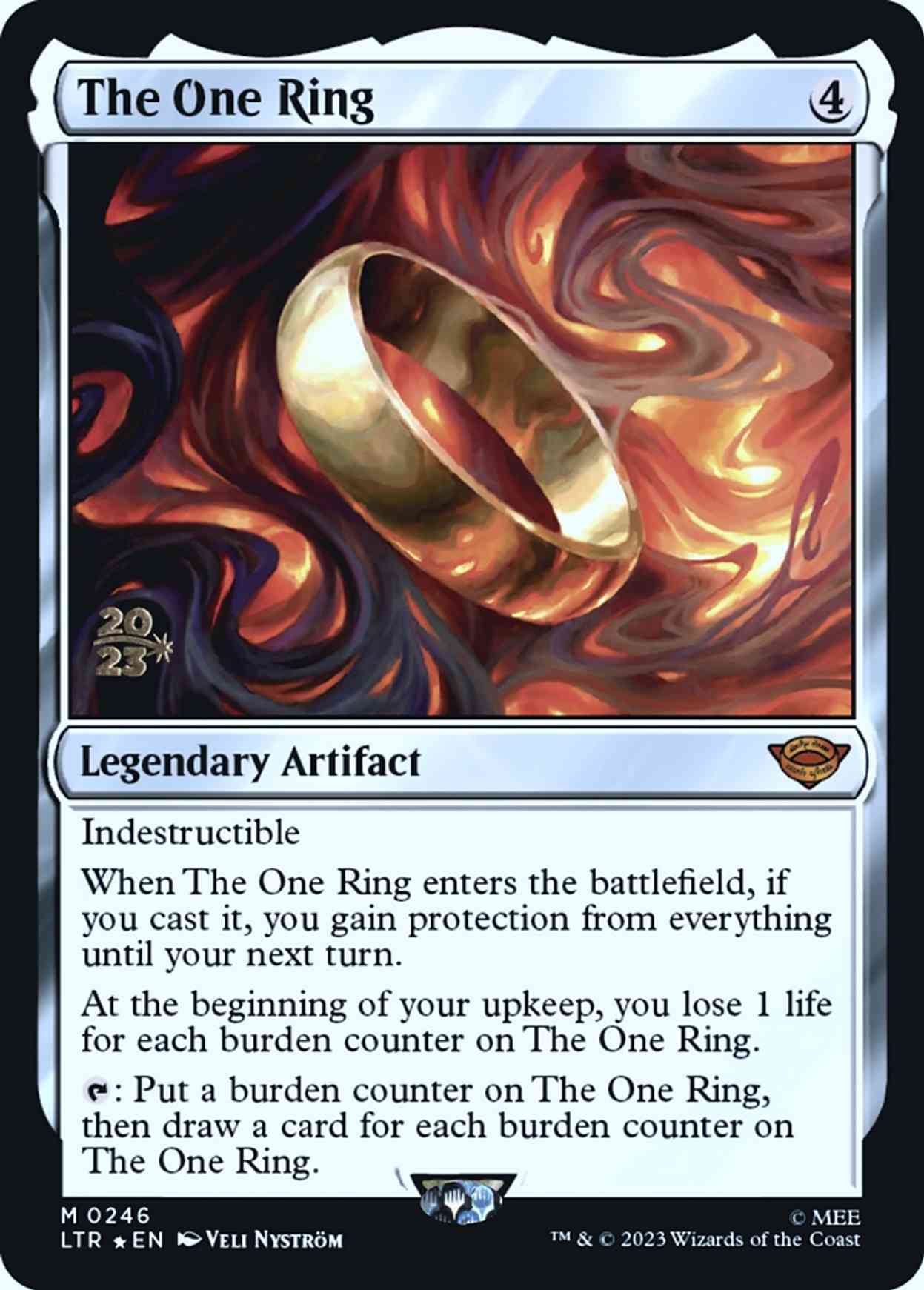 The One Ring magic card front